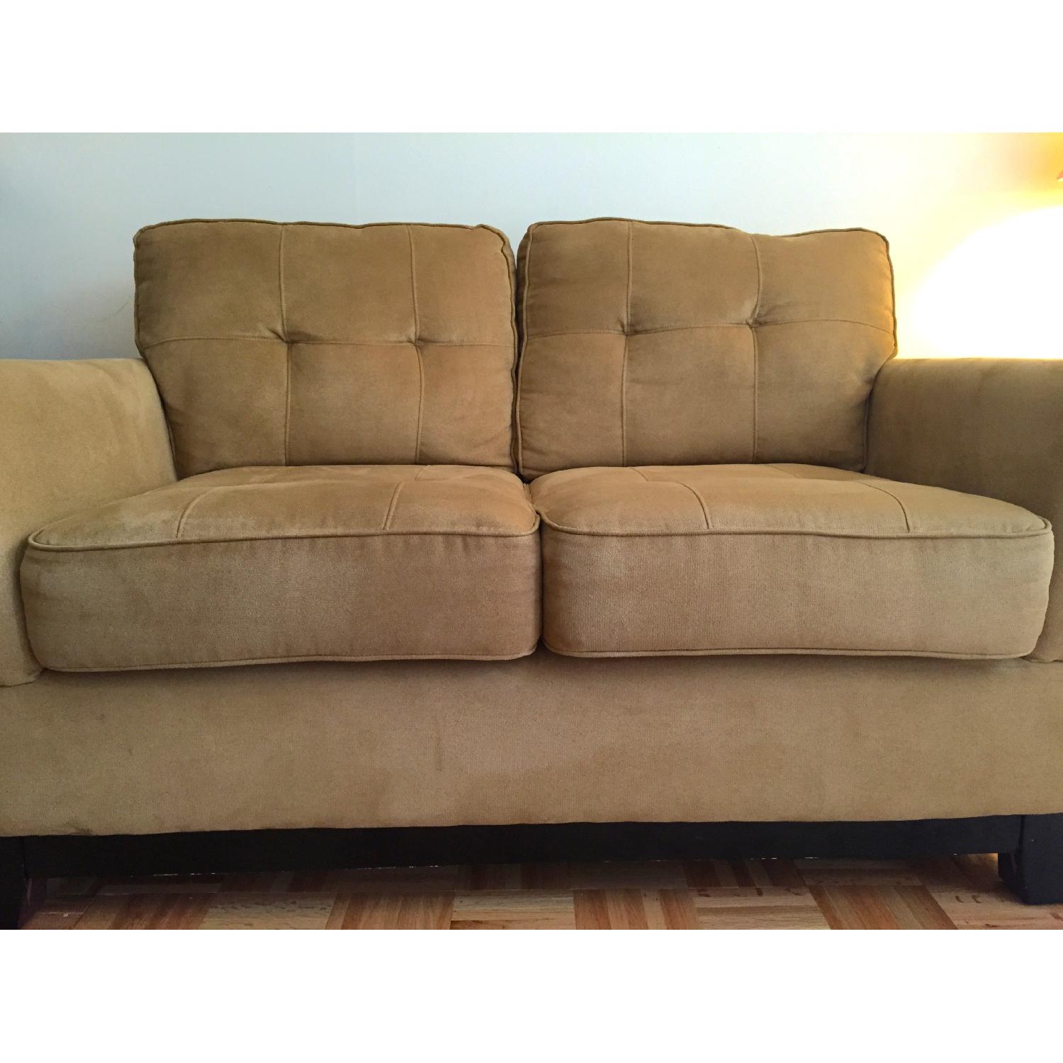 Jennifer Convertibles Sofa Bed + Love Seat Set - image-2
