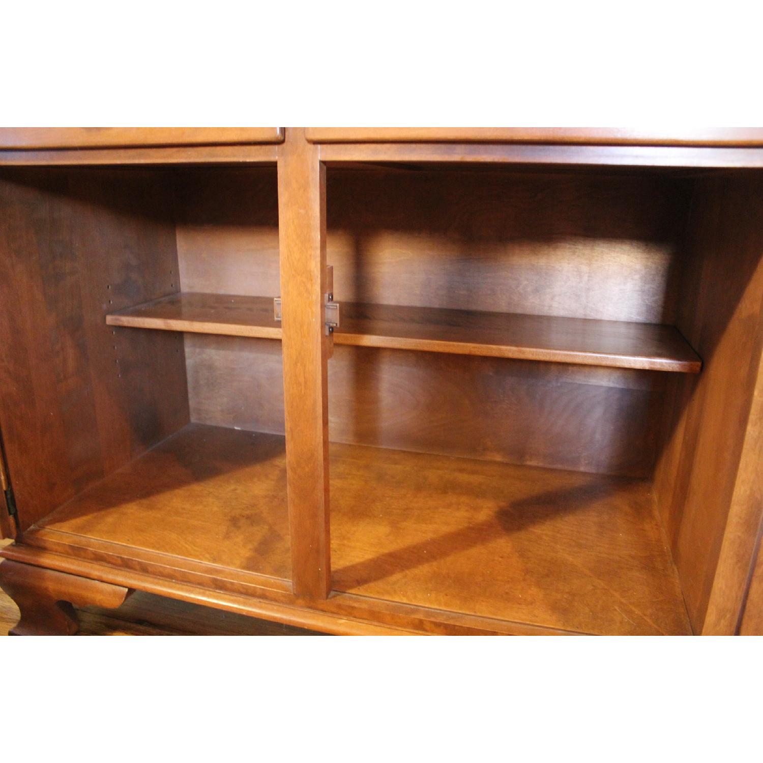 Ethan Allen American Traditional Nutmeg Maple China Cabinet - image-14