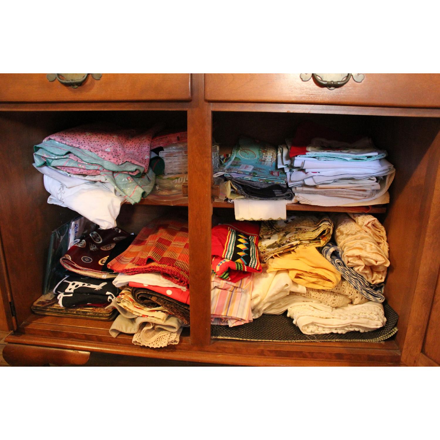 Ethan Allen American Traditional Nutmeg Maple China Cabinet - image-16