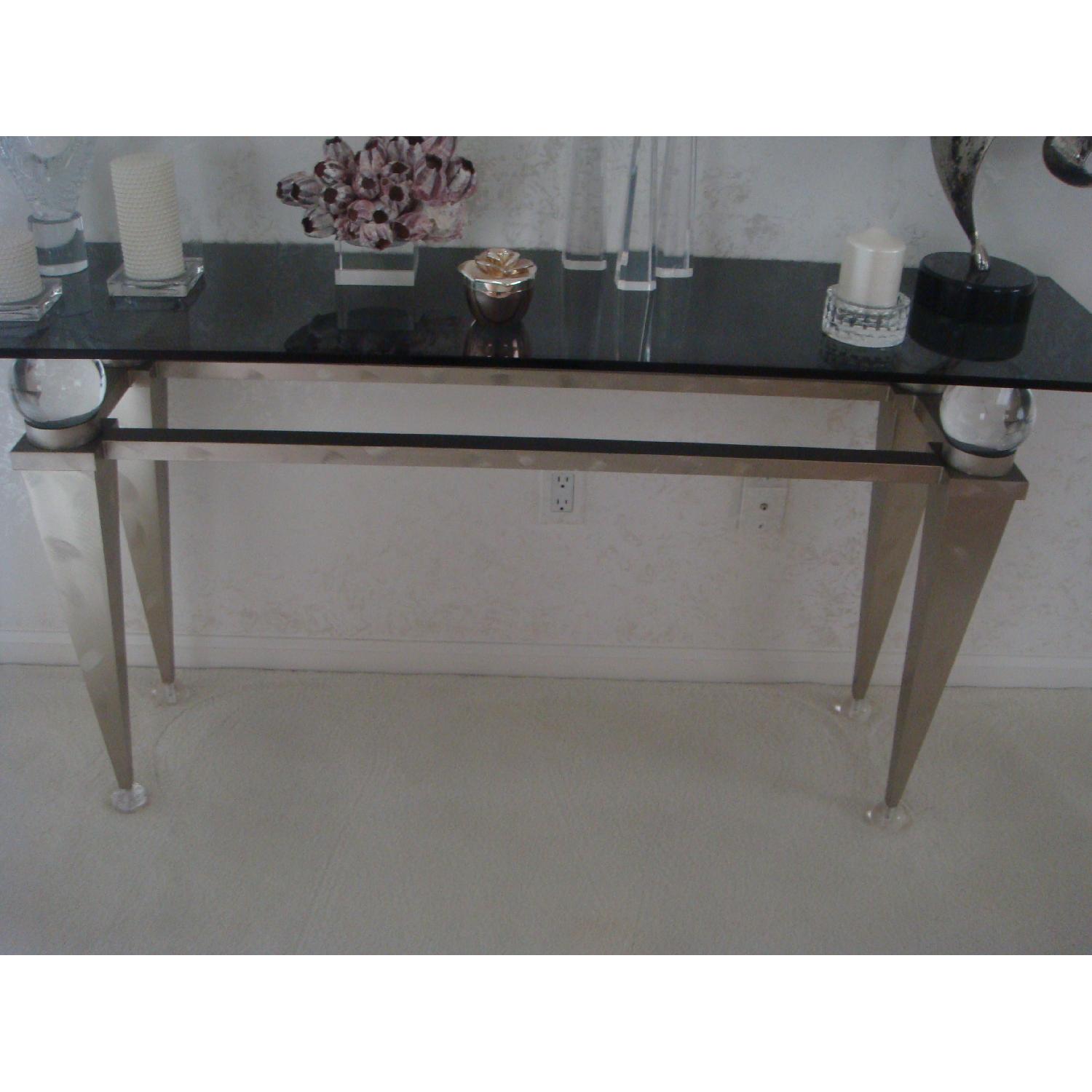Designs by Gil Brushed Steel Console/Display Table - image-4