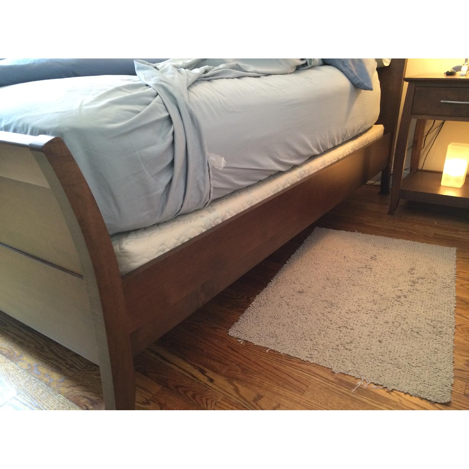 Baronet Java Solid Maple Queen Sleigh Bed + 2 Storehouse Night Stands - image-4