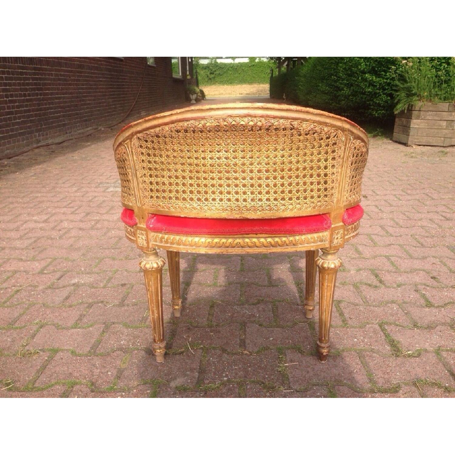 French 1860 Louis XVI Vanity Chair - image-3