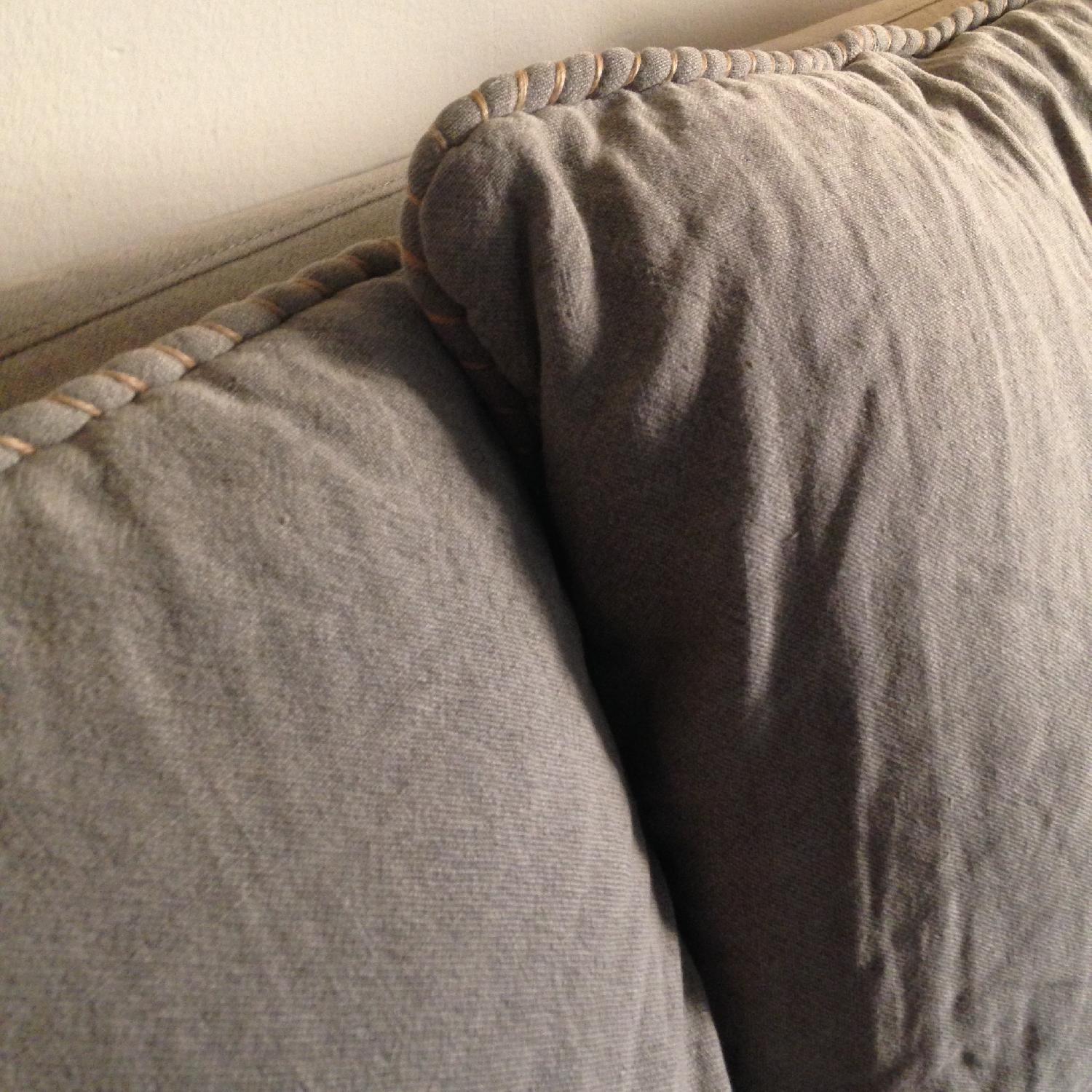 One Kings Lane Linen Sofa - image-1