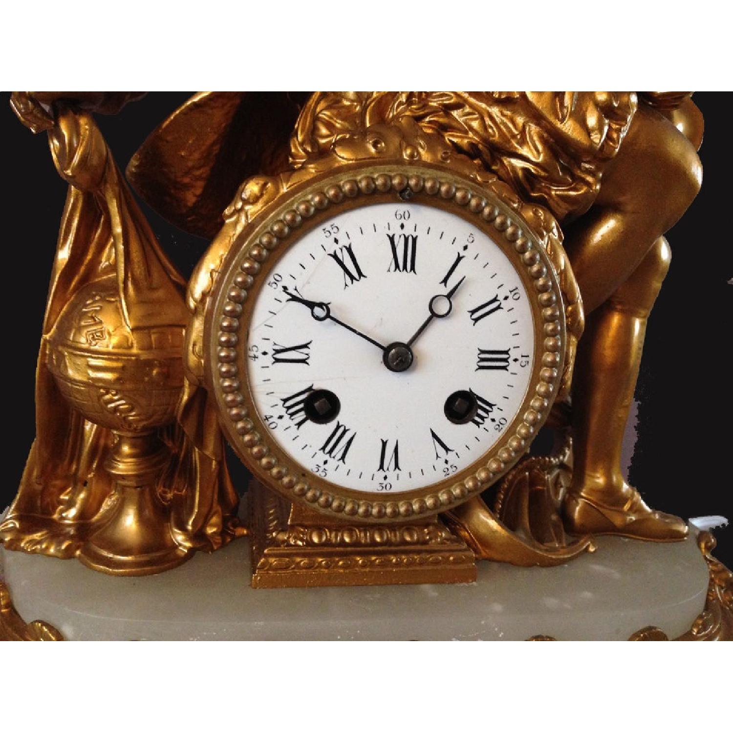Samuele Marti Antique French Table Clock AptDeco