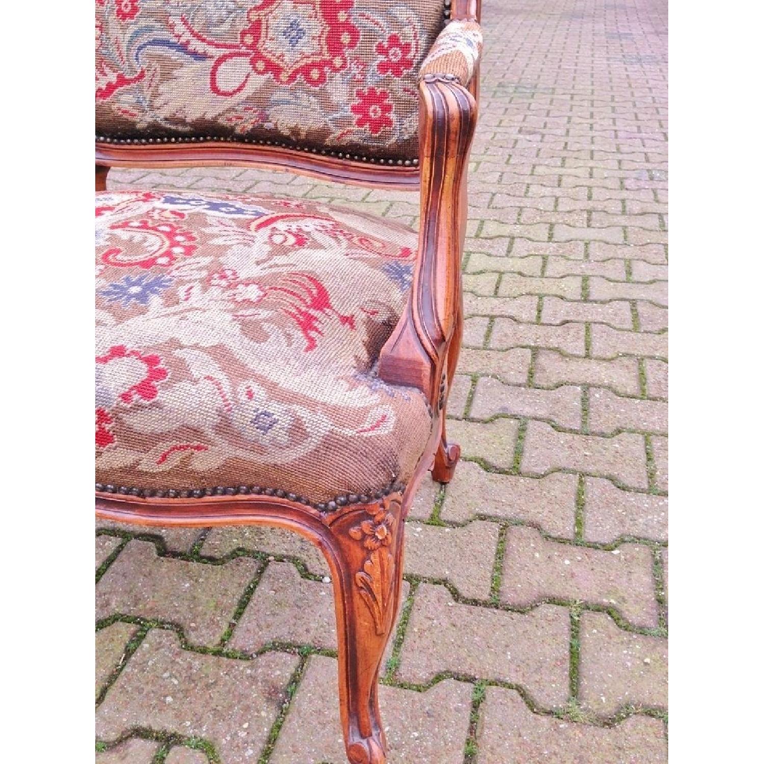 Petit Point Needlepoint Tapestry Chair - image-3