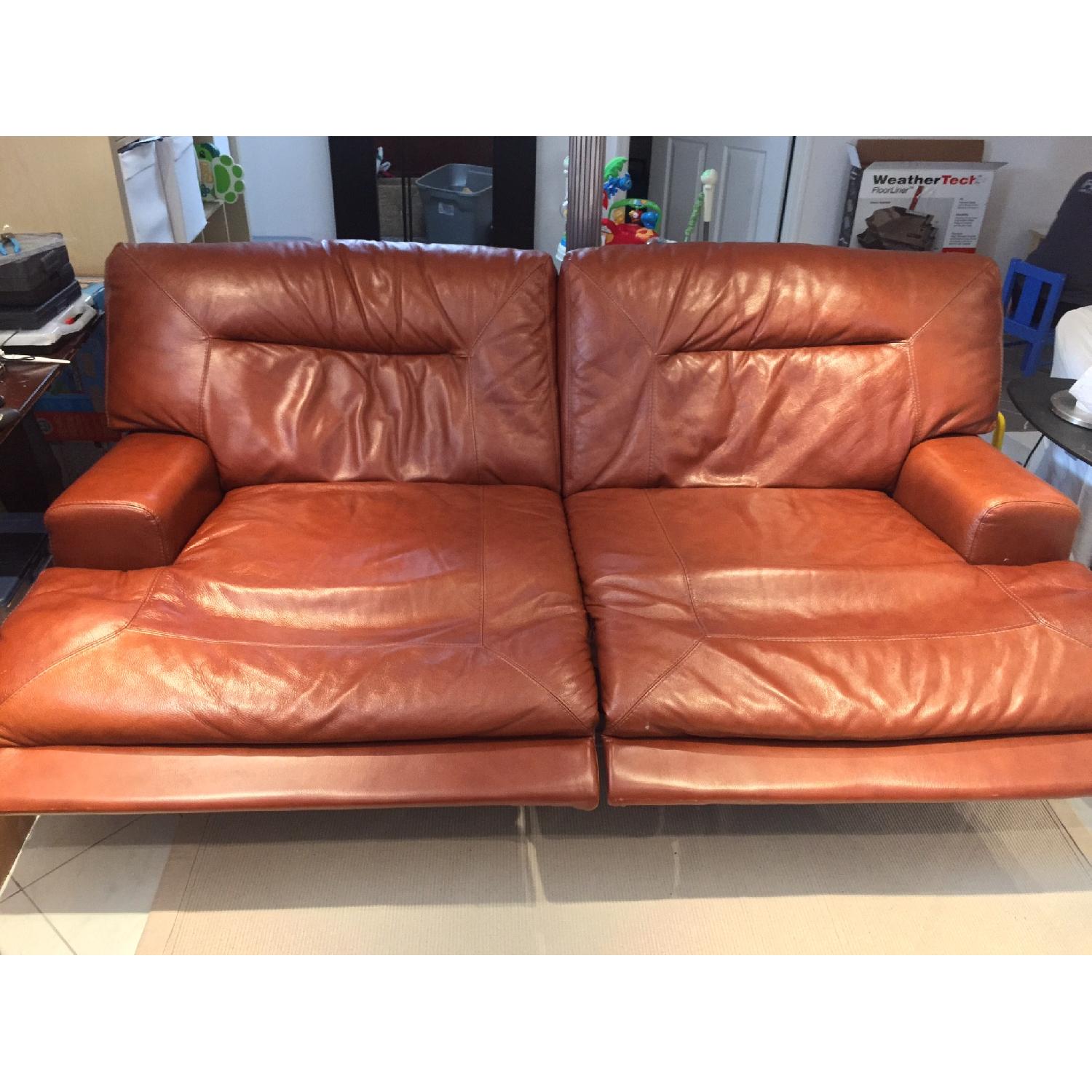 Macy's Ricardo Leather Power Recliner Sofa - image-4