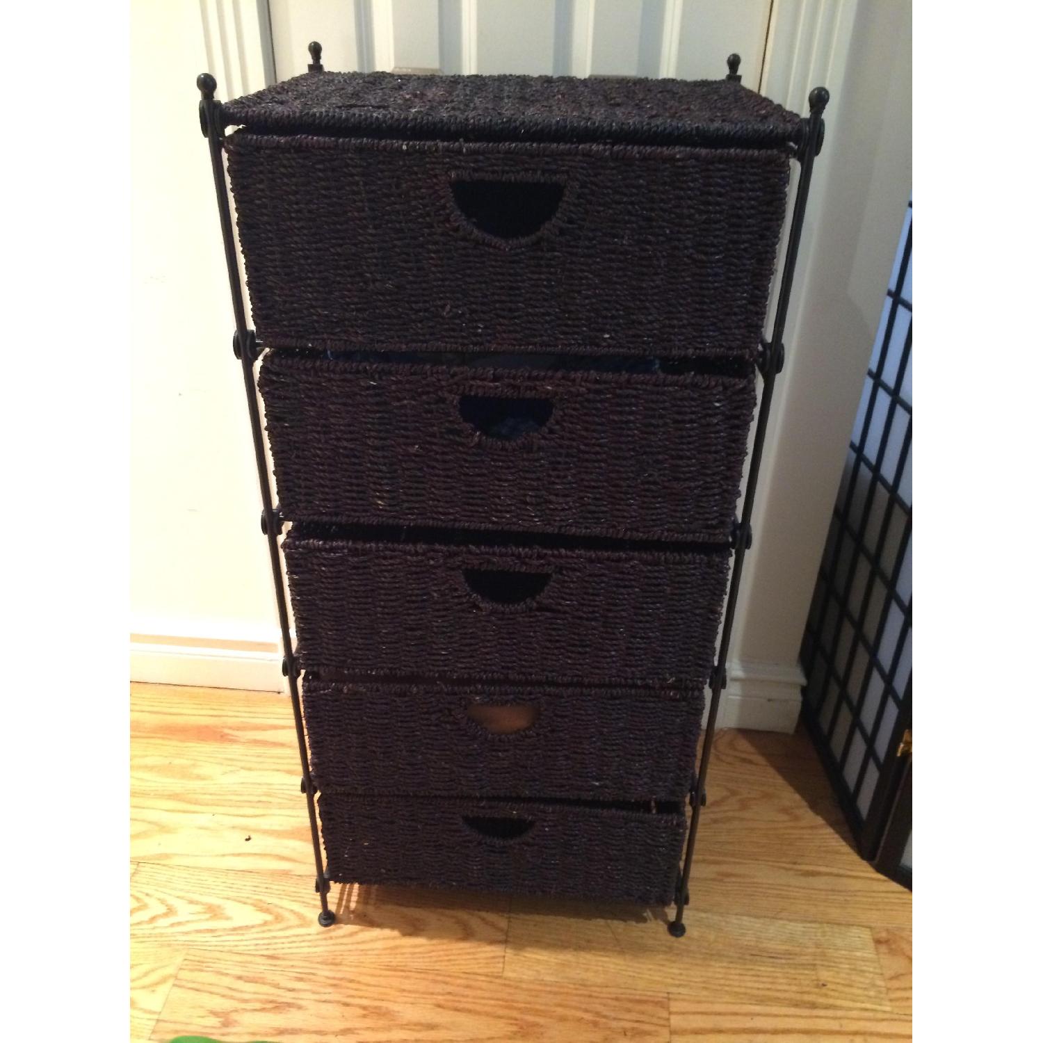 Bed Bath & Beyond Wicker 5 Drawer Storage - image-1