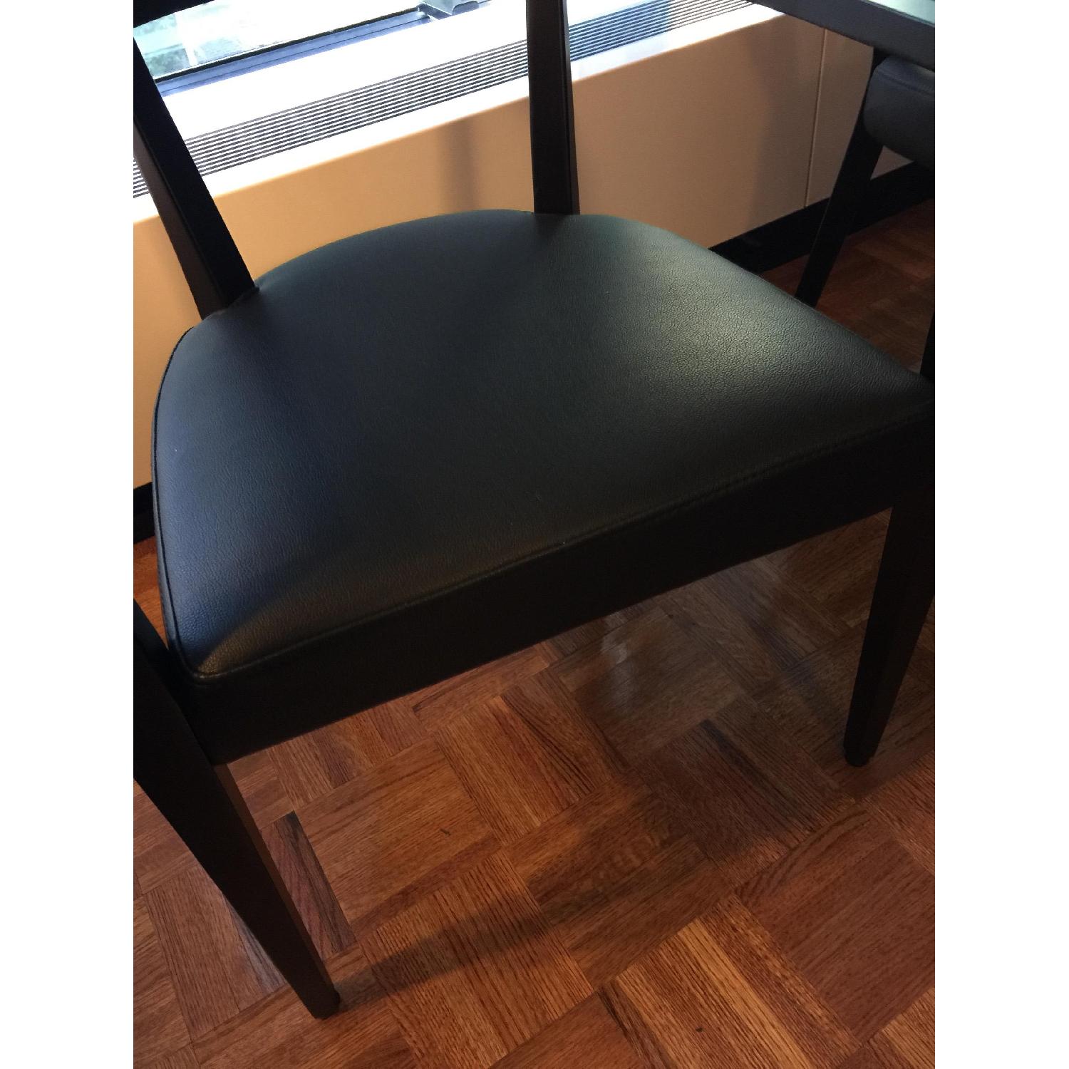 Wholesale Interiors Inc Leather & Wood Dining Chairs - Set of 2 - image-3