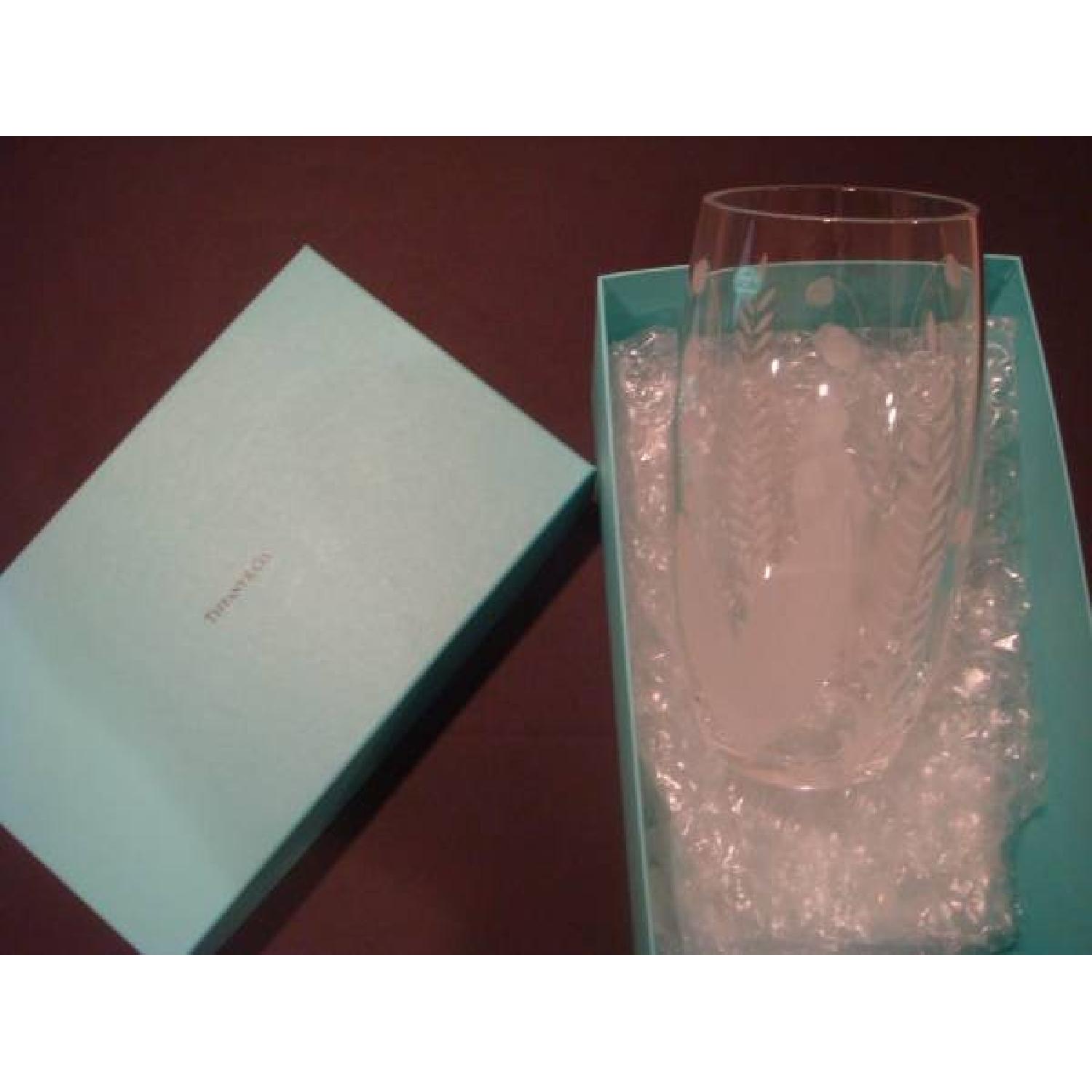 Authentic Tiffany Lily of the Valley'Crystal Vase - image-3