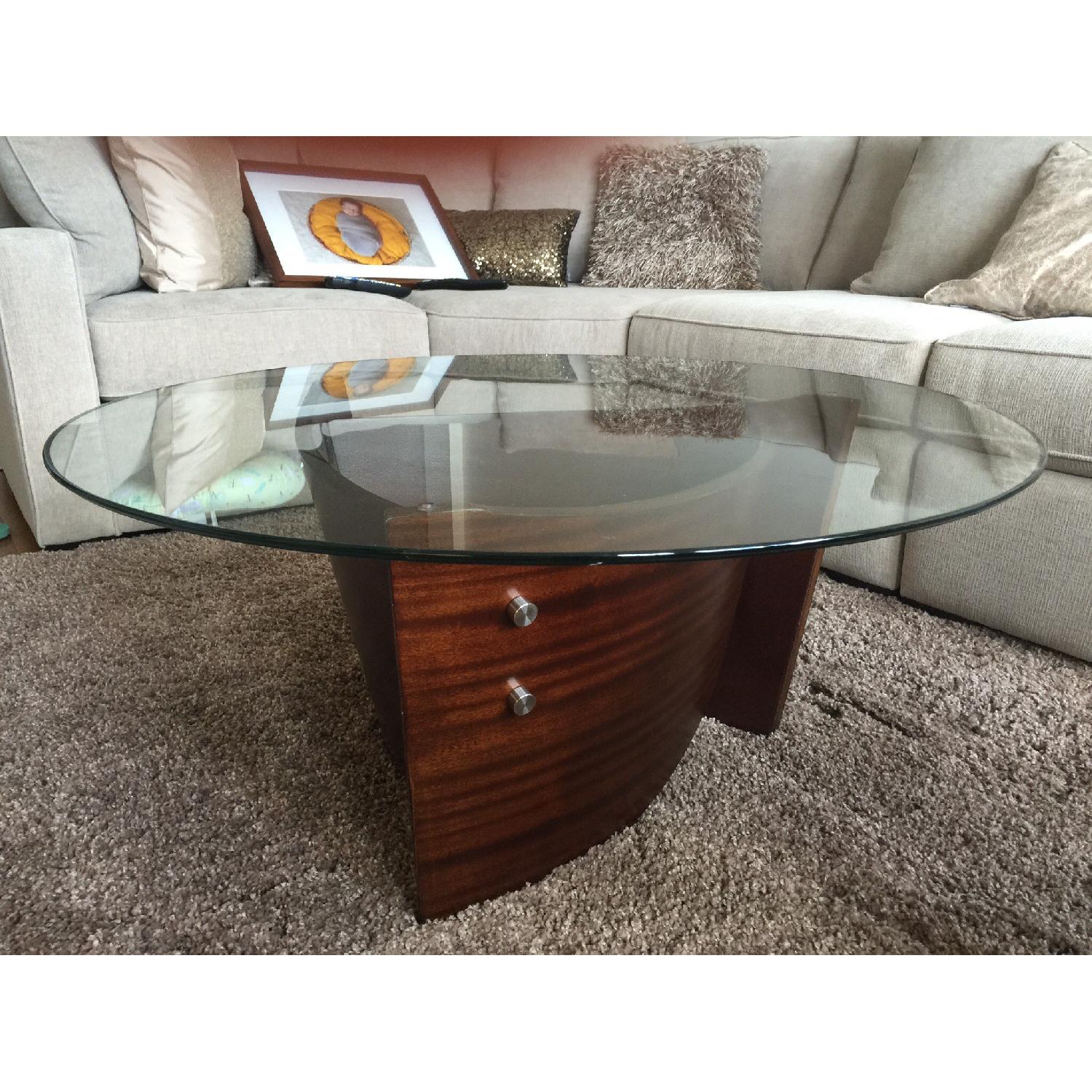 Raymour & Flanigan Cocktail Table + End Table - image-5