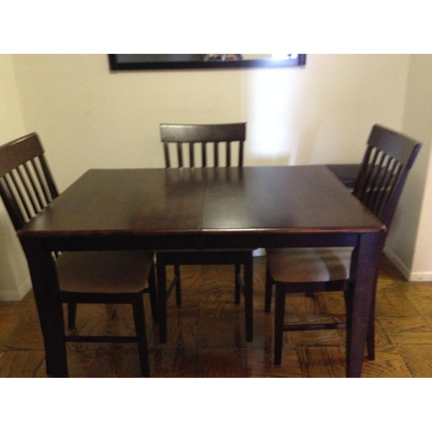 Wood Dining Room Table w/ 4 Chairs - image-1