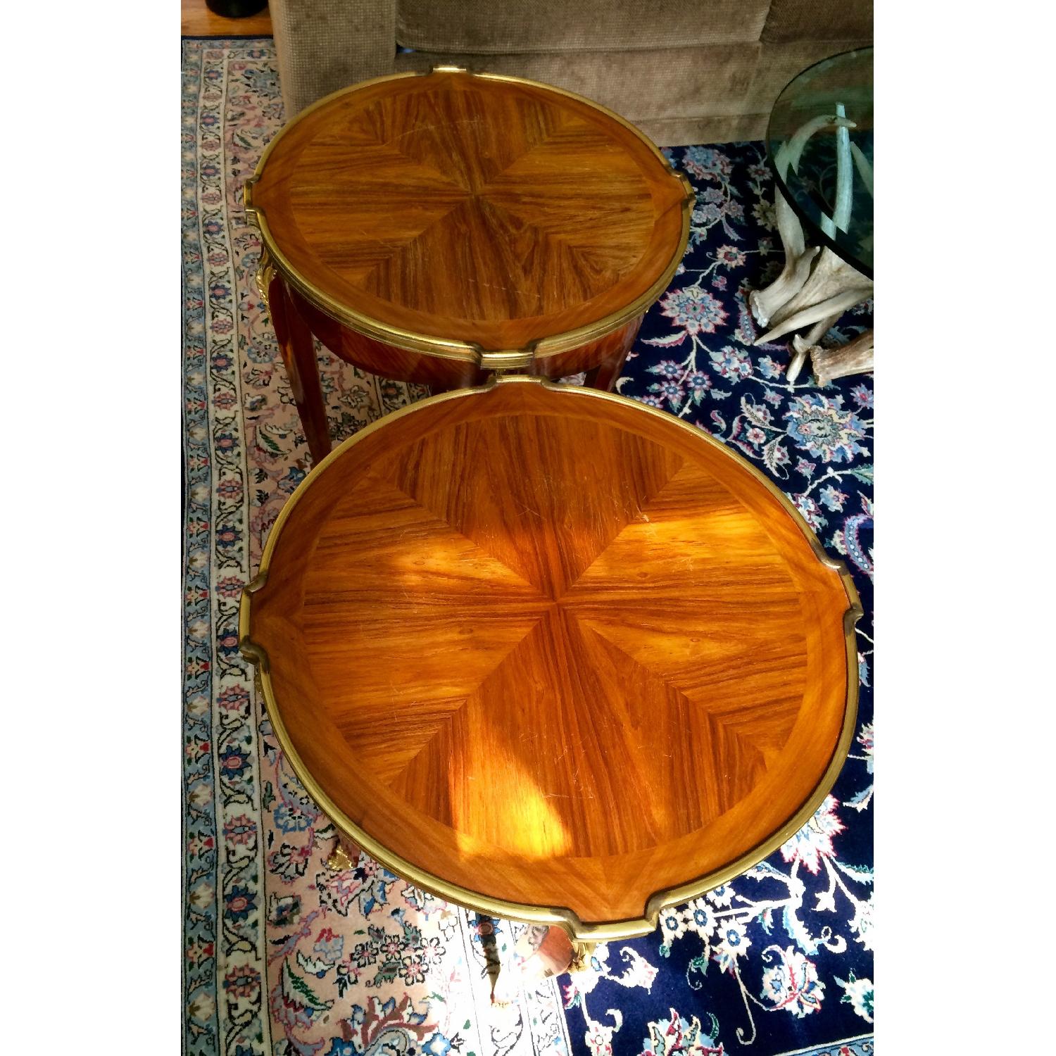 Delisle Paris French Reproduction Side End Tables - Pair - image-5