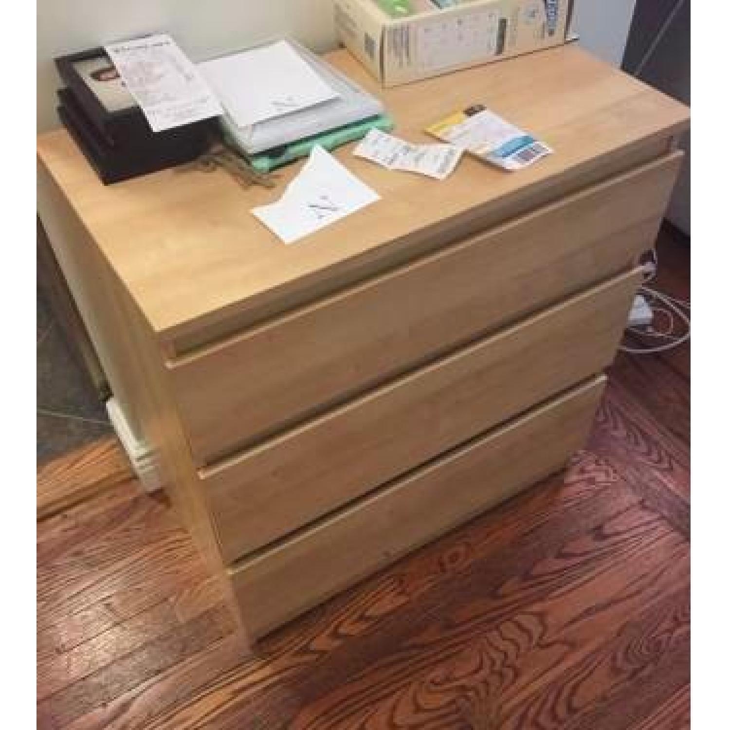 Ikea Malm 3 Drawer Dresser - image-1