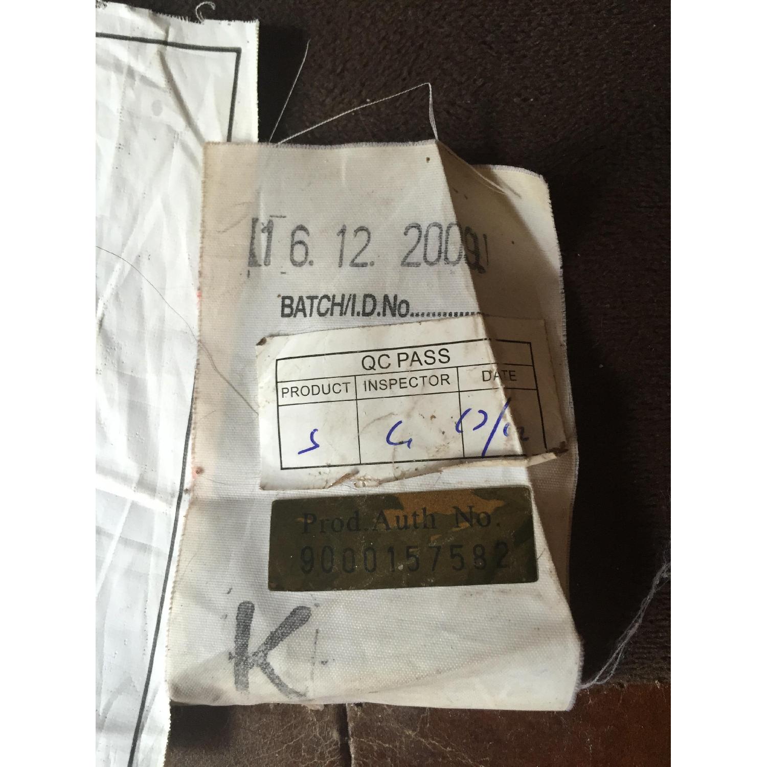 Restoration Hardware Kensington Leather Chesterfield Sofa - image-9