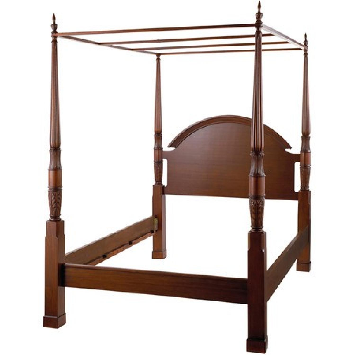 Bombay Company Four Poster Queen Bed + 2 Matching Nightstands - image-1
