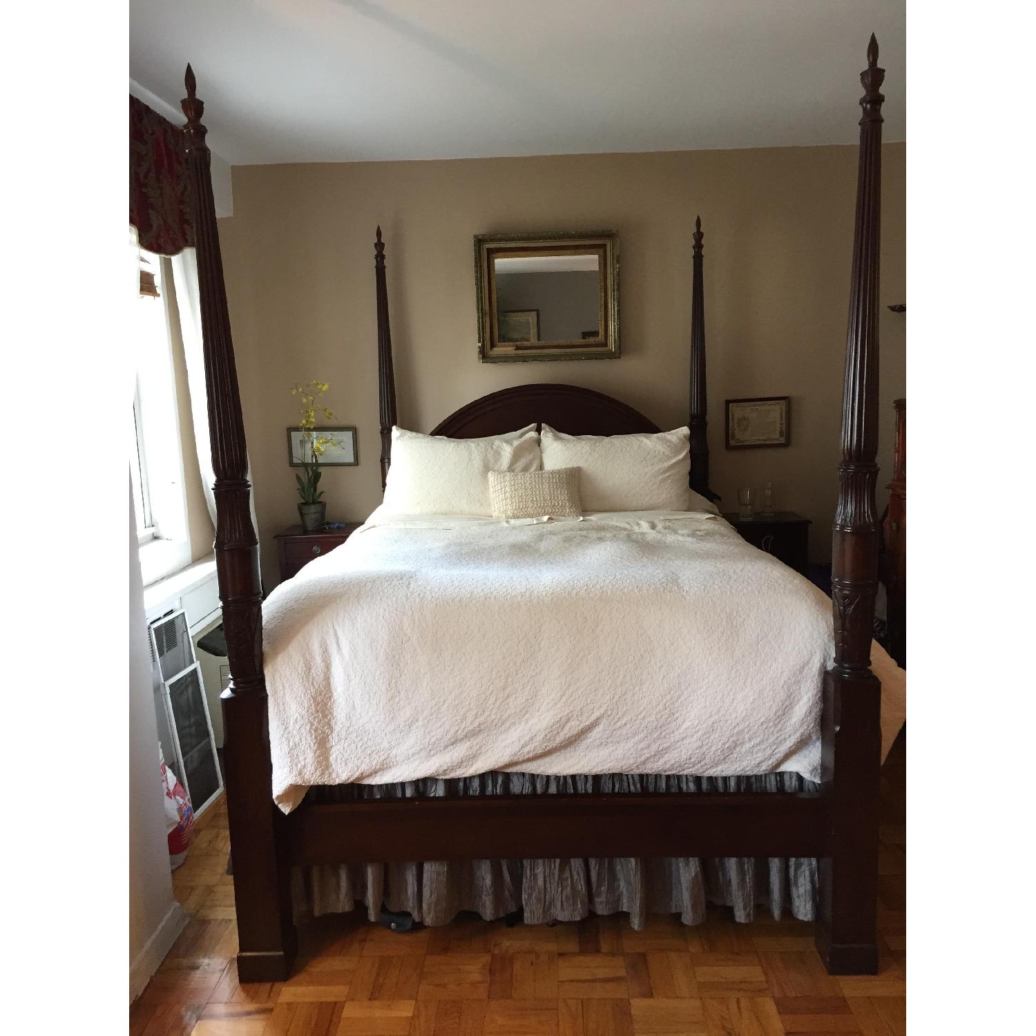 Bombay Company Four Poster Queen Bed + 2 Matching Nightstands - image-3