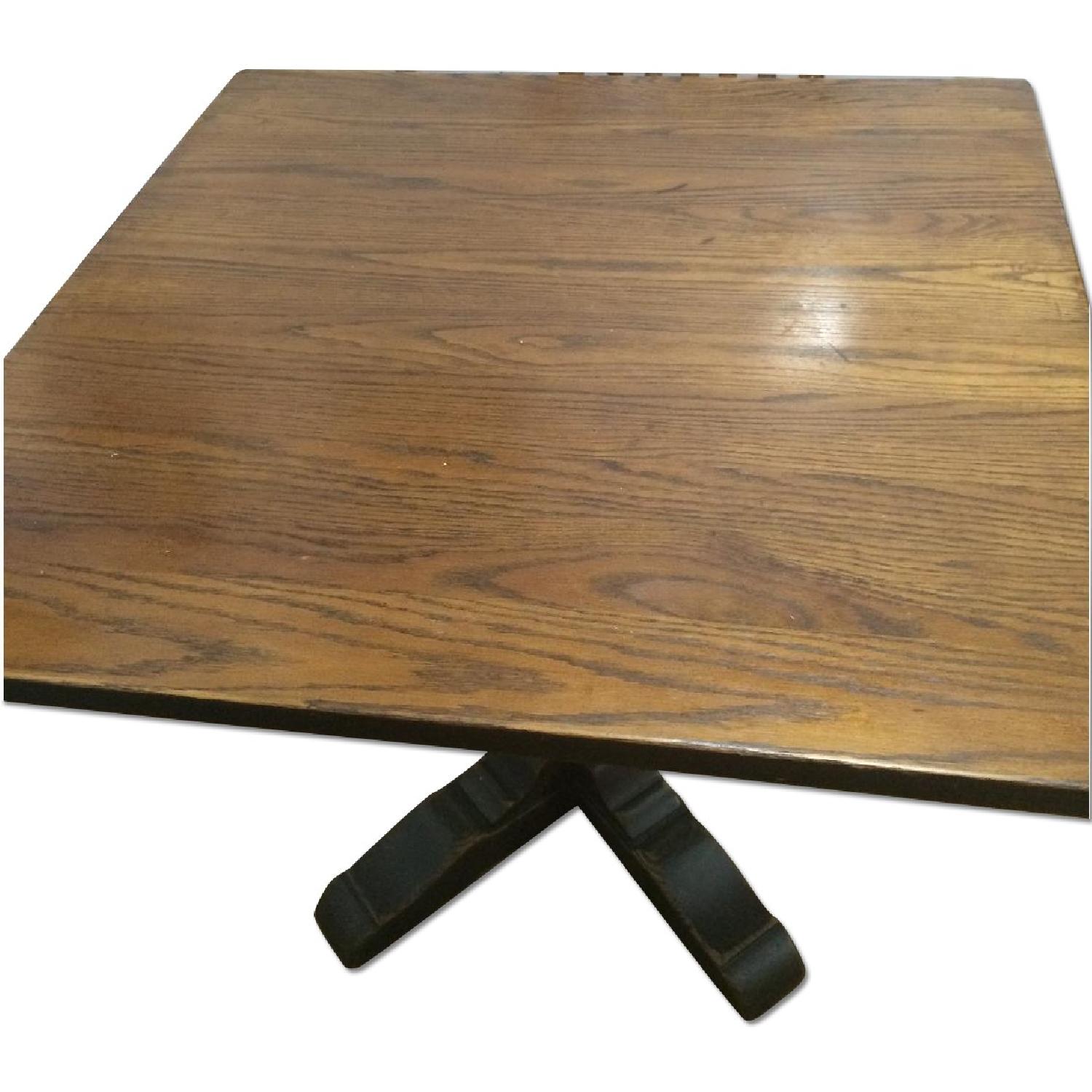 Vintage Dark Wood Dining Table AptDeco