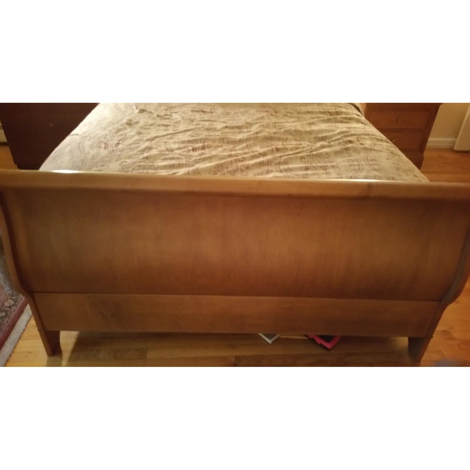 Solid Wood Queen Sleigh Bed - image-3