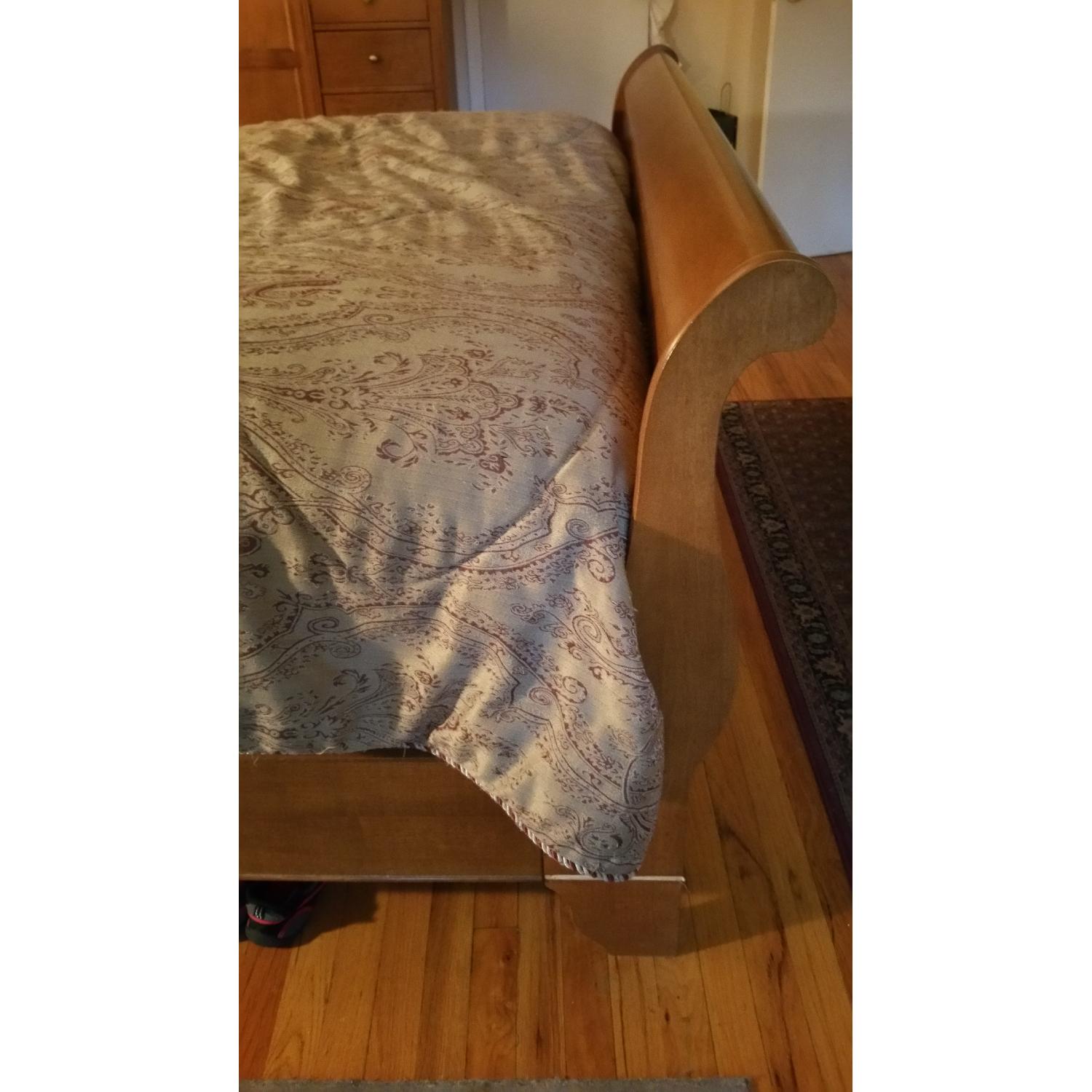 Solid Wood Queen Sleigh Bed - image-4