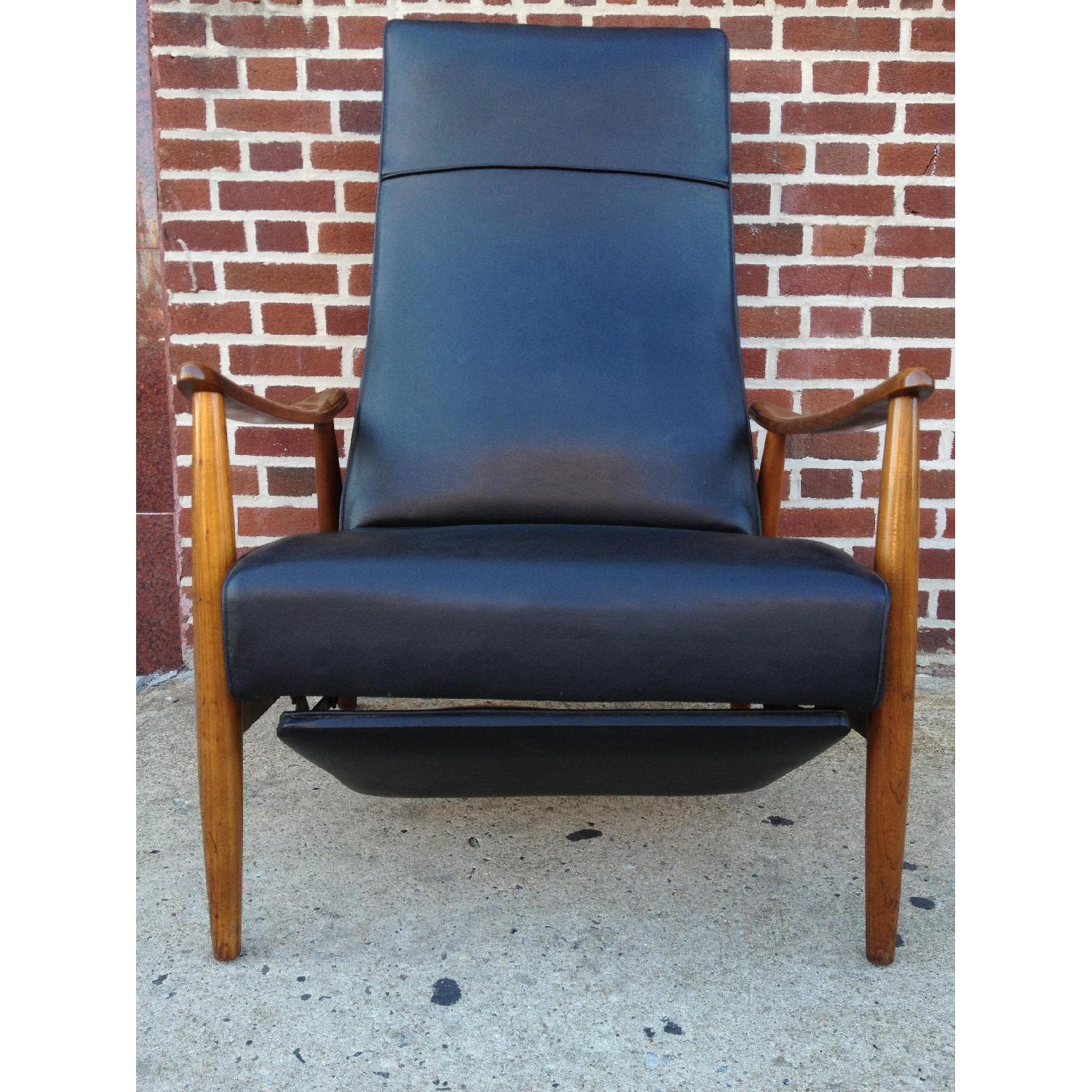 Mid Century Danish Modern Recliner Lounge Arm Chair - image-3