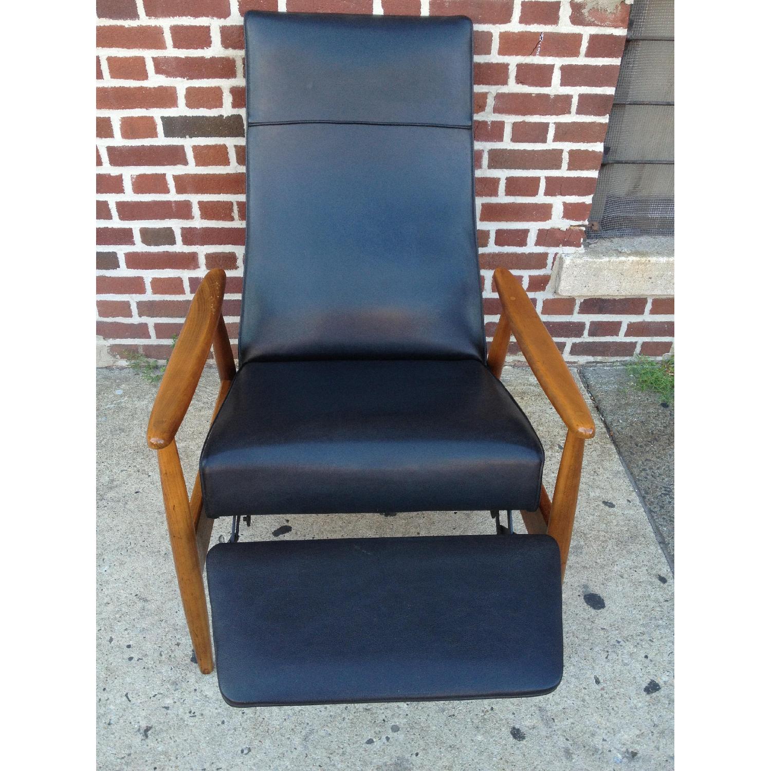 Mid Century Danish Modern Recliner Lounge Arm Chair - image-5