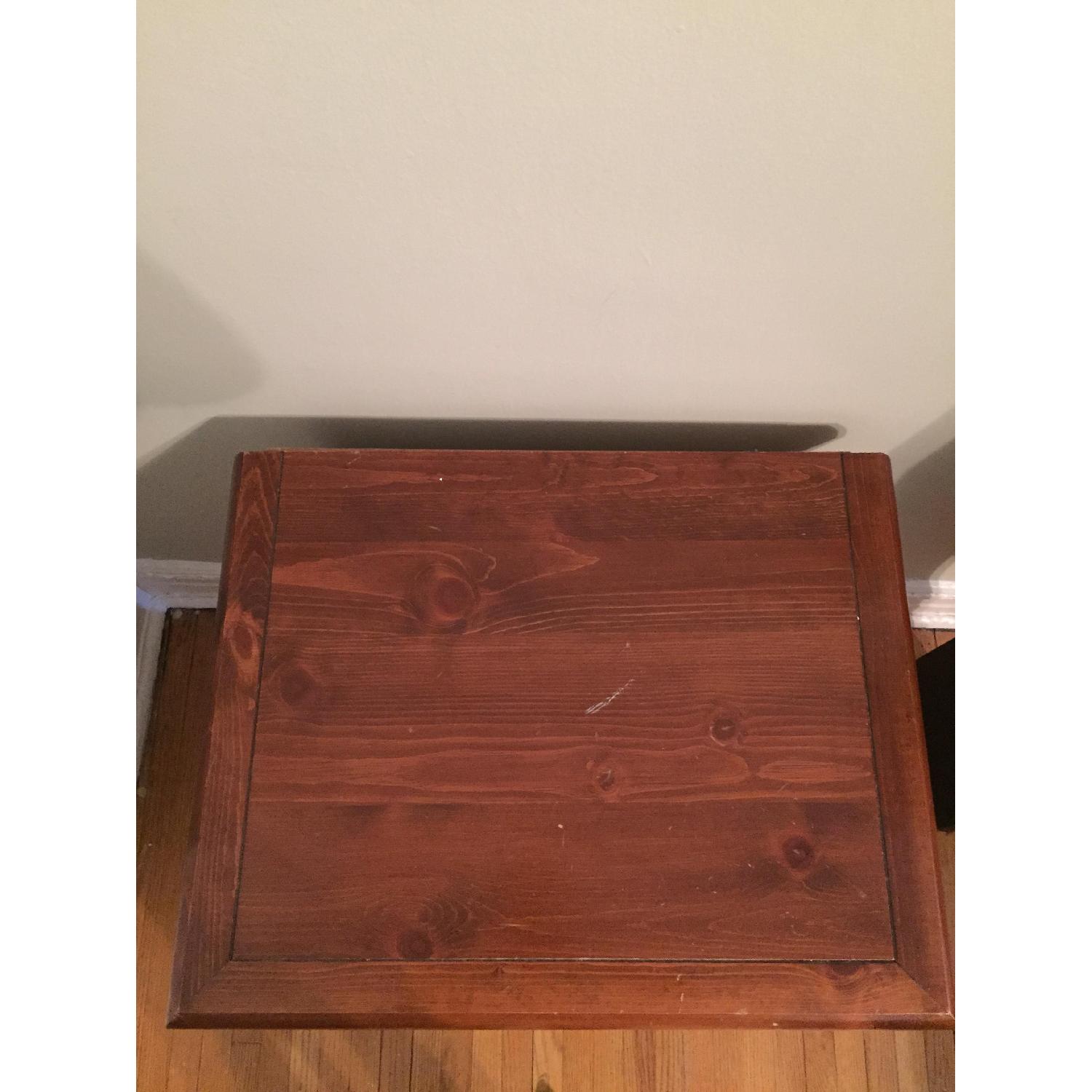 Cherry Wood Dresser w/ Shelves & Mirror - image-5