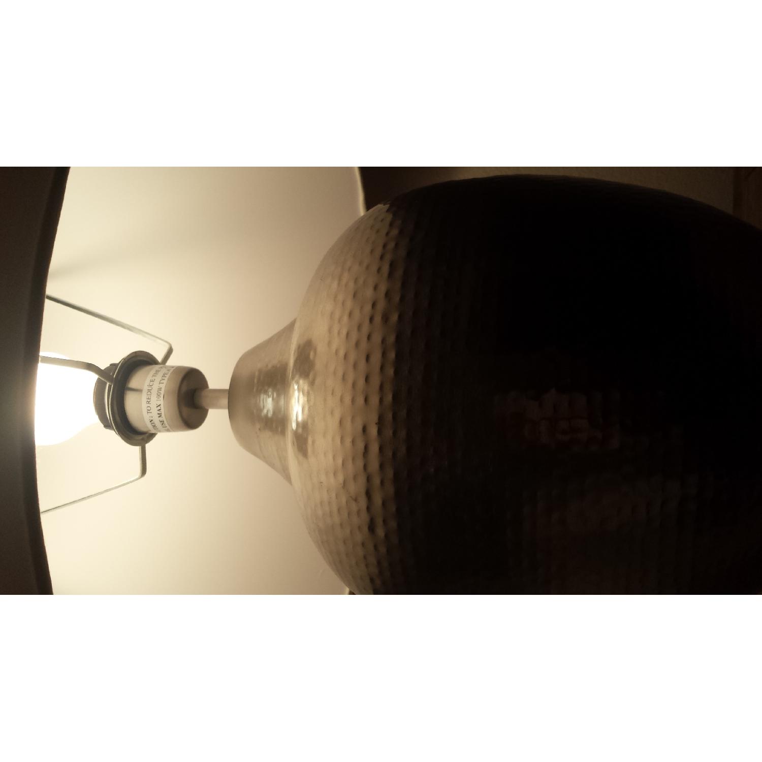 Ikea Hammered Silver Lamps - image-1