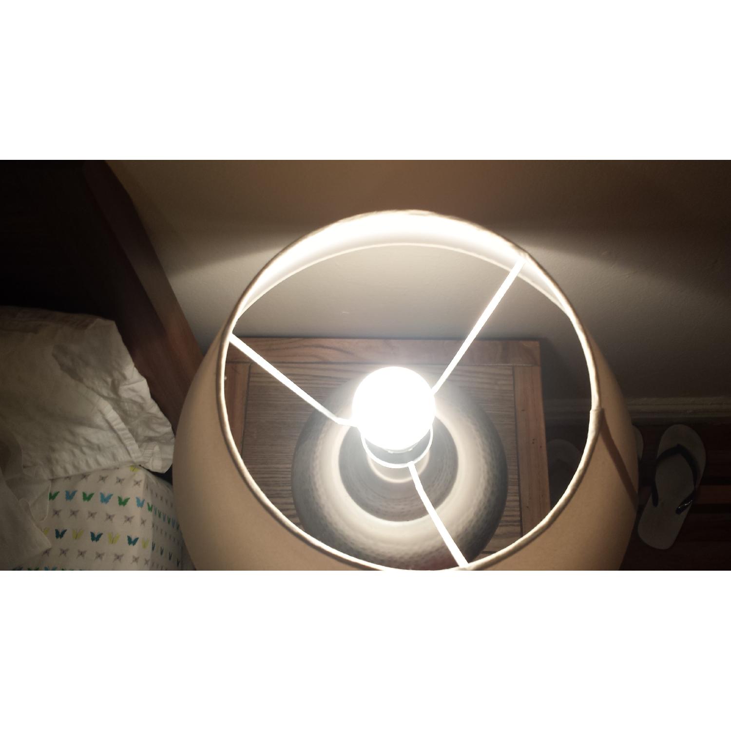 Ikea Hammered Silver Lamps - image-3