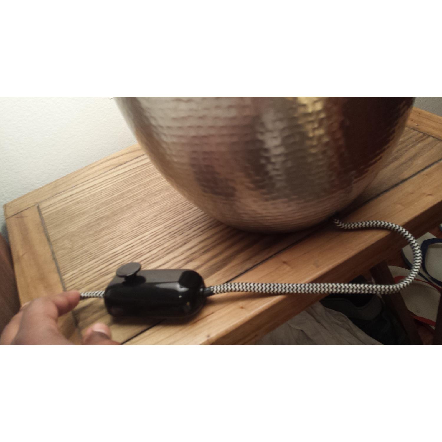 Ikea Hammered Silver Lamps - image-6