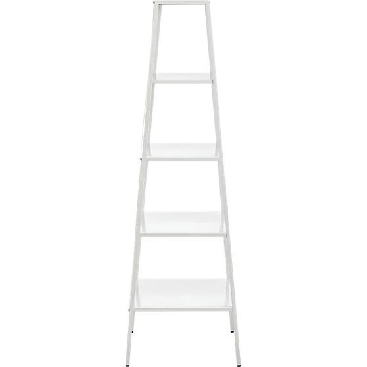 Crate & Barrel White Hancock Bookcases - image-2