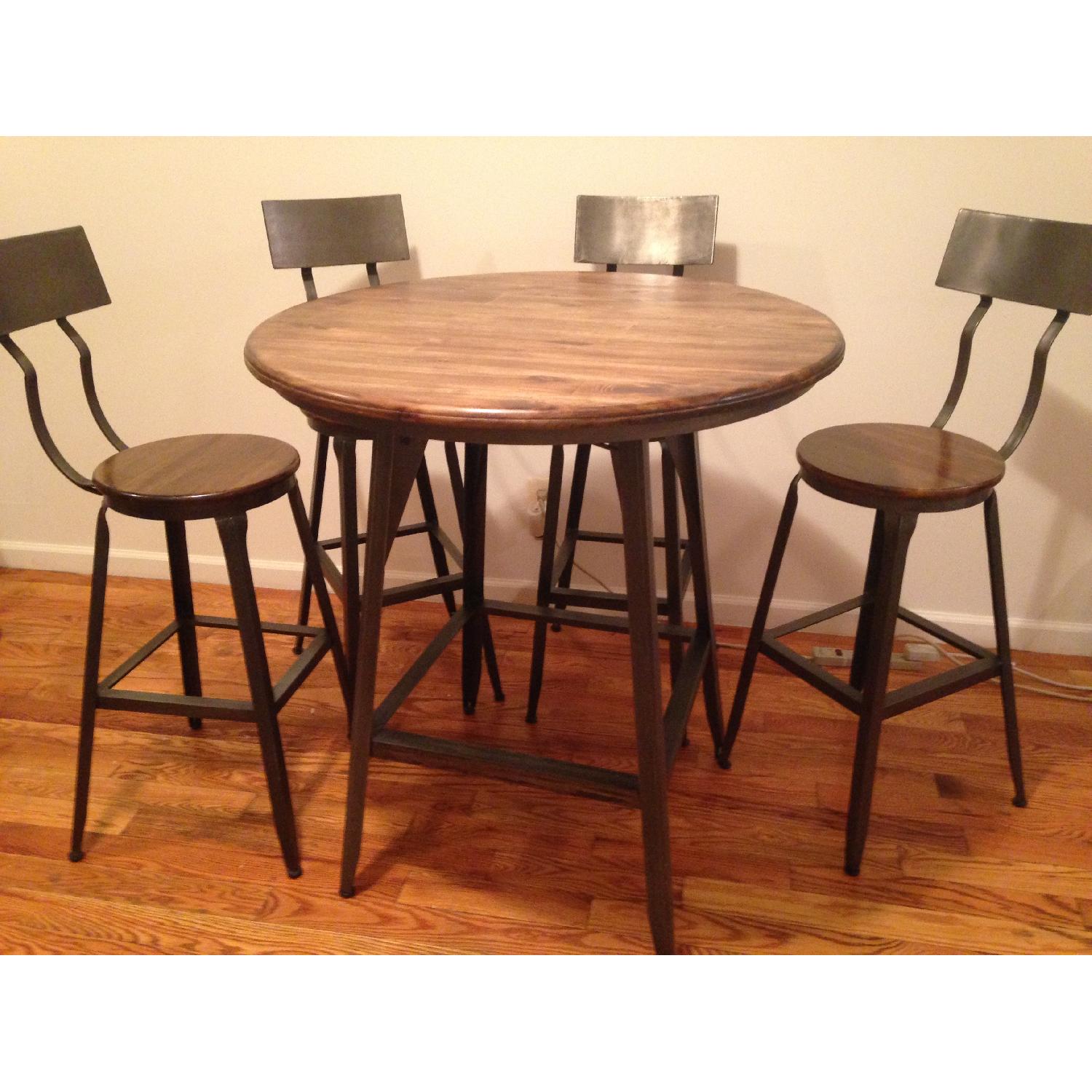 World Market Urban-Industrial Table w/ 4 Chairs - image-1