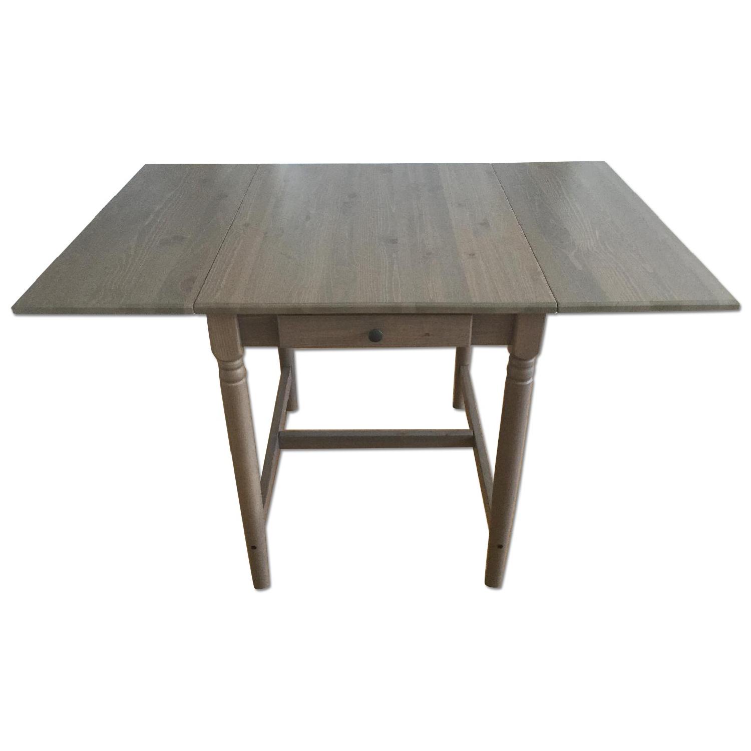 Ikea Ingatorp Drop-Leaf Table - image-0