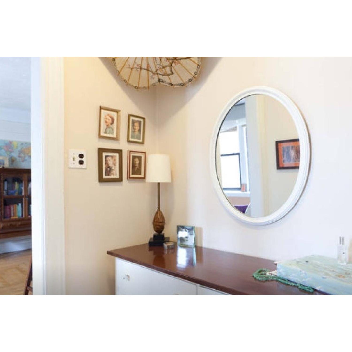 White Dresser w/ Mirror - image-1