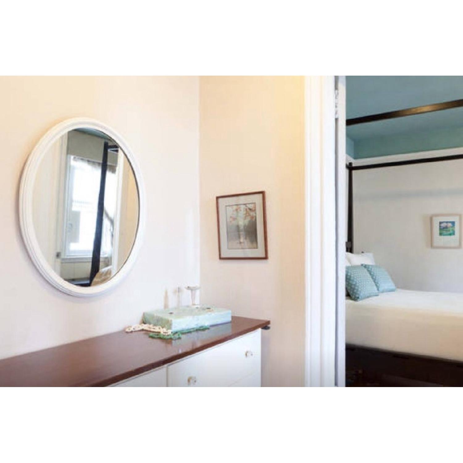 White Dresser w/ Mirror - image-2