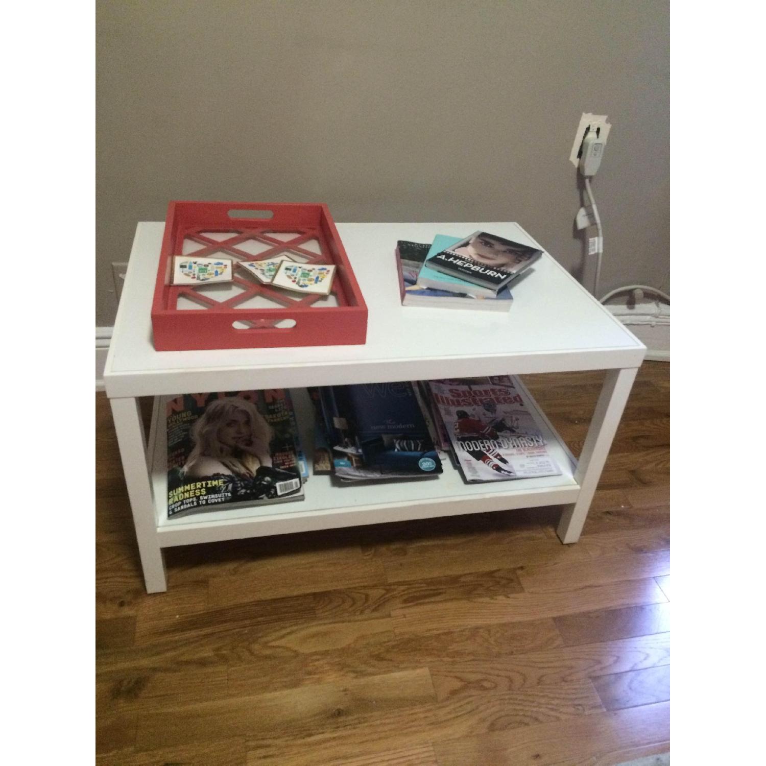 Target Threshold White Rectangular Coffee Table AptDeco