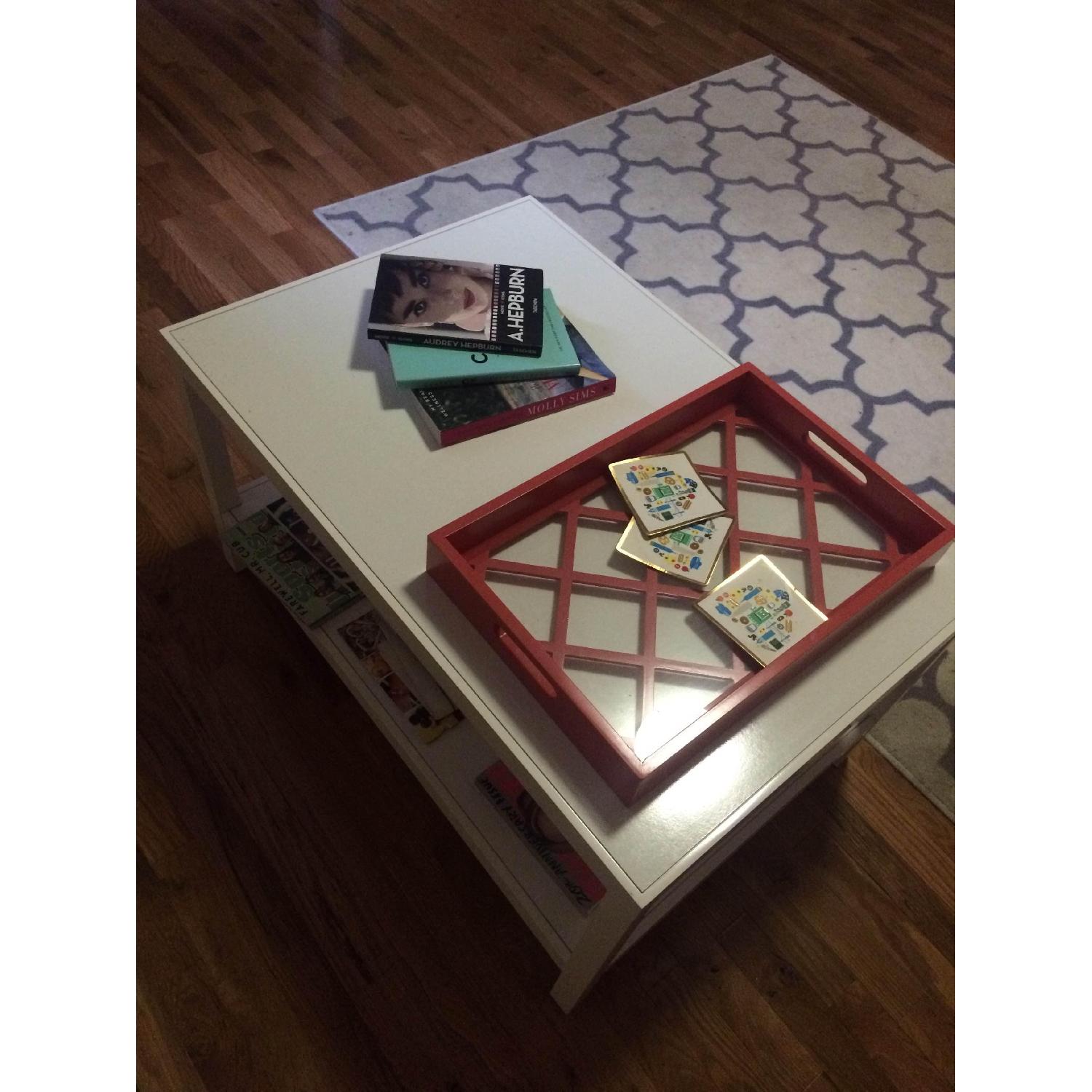 Target Threshold White Rectangular Coffee Table AptDeco