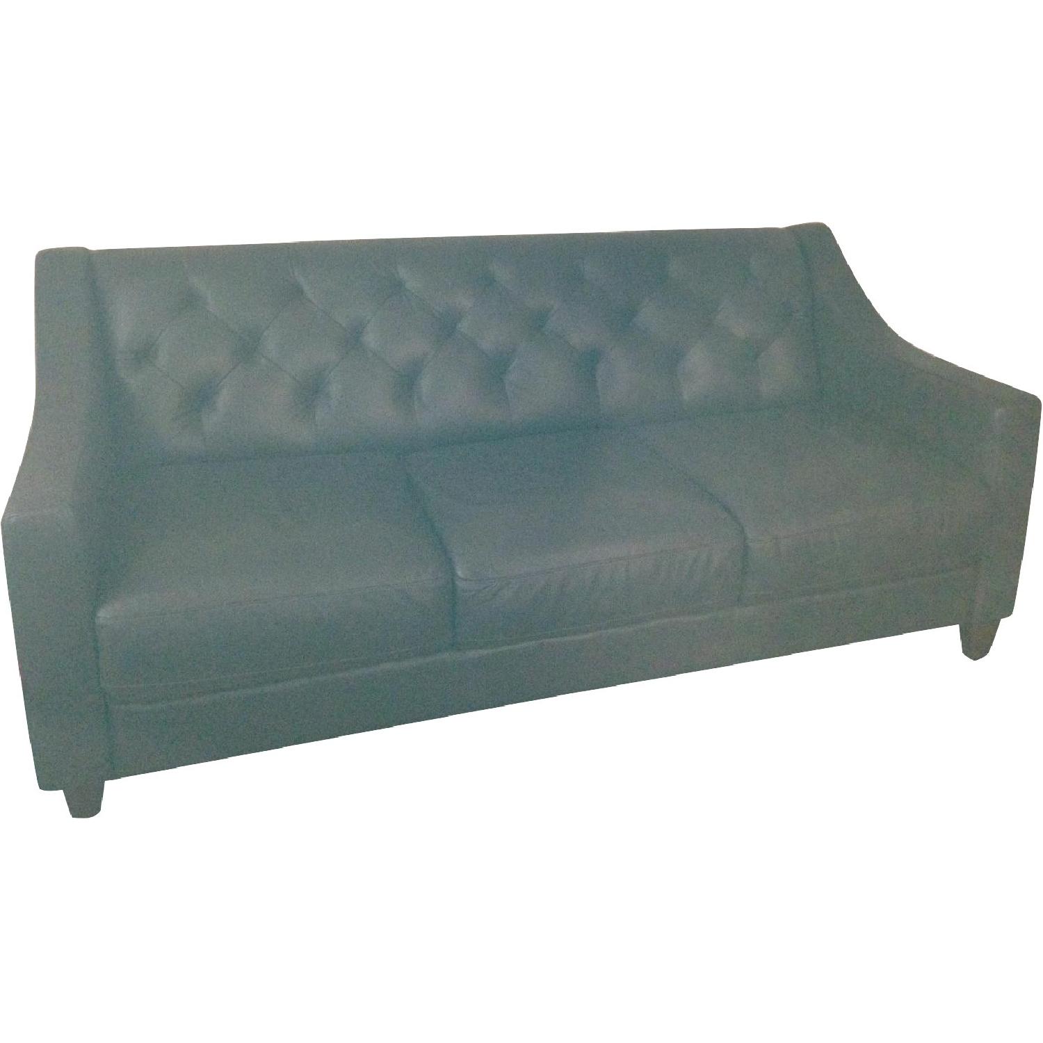 Macy's Leather Sofa - image-1