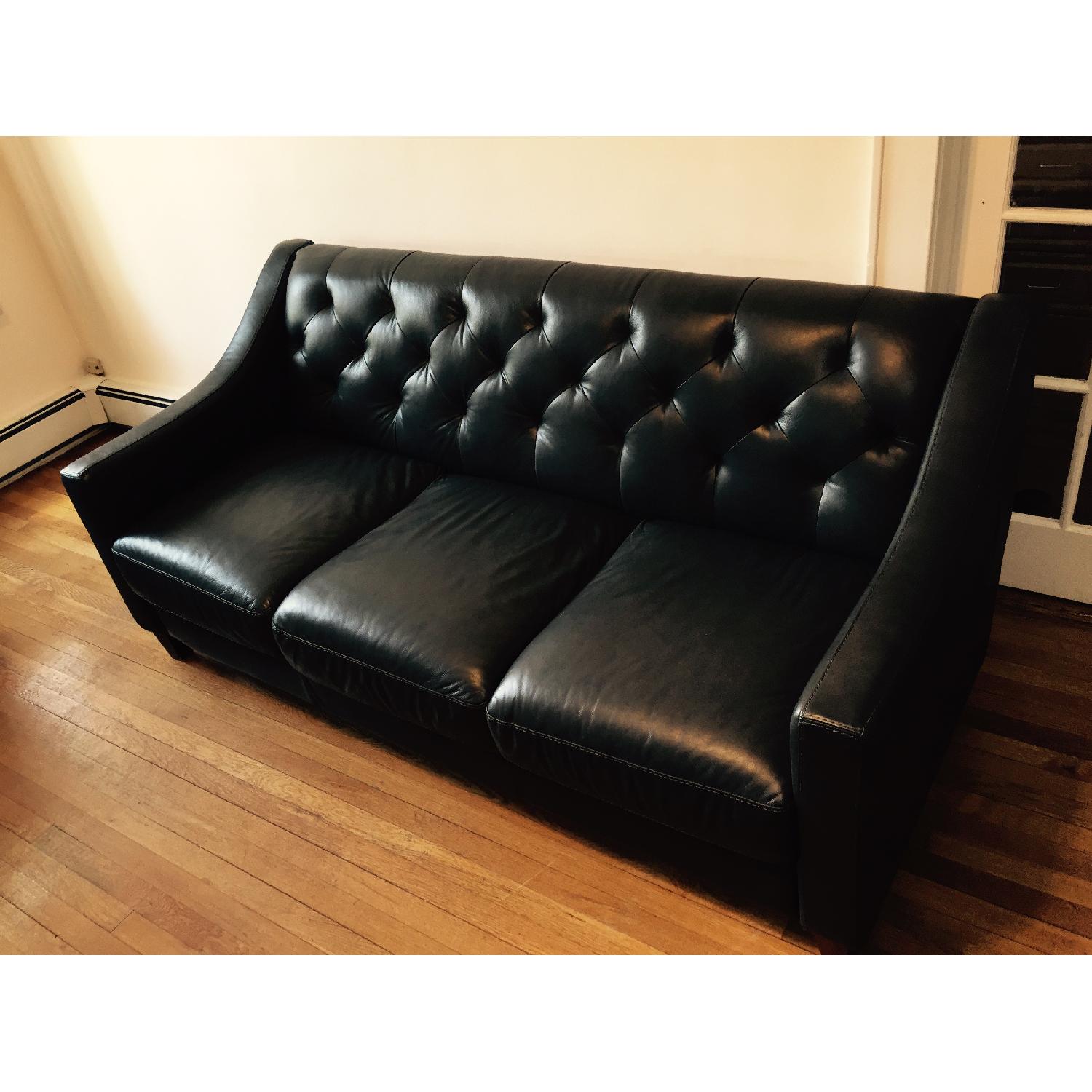 Macy's Leather Sofa - image-2