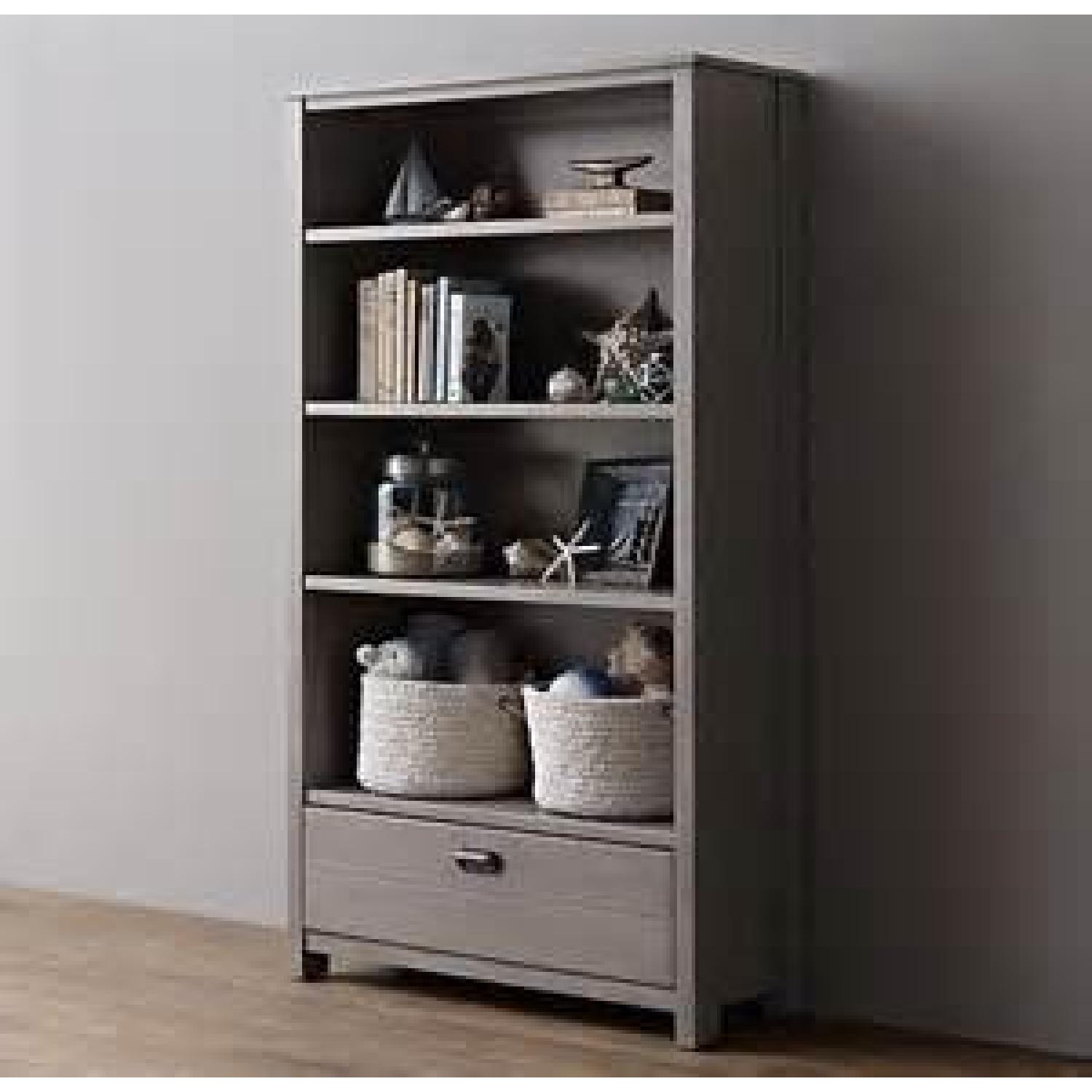 Restoration Hardware Tall Haven Bookcases Pair AptDeco