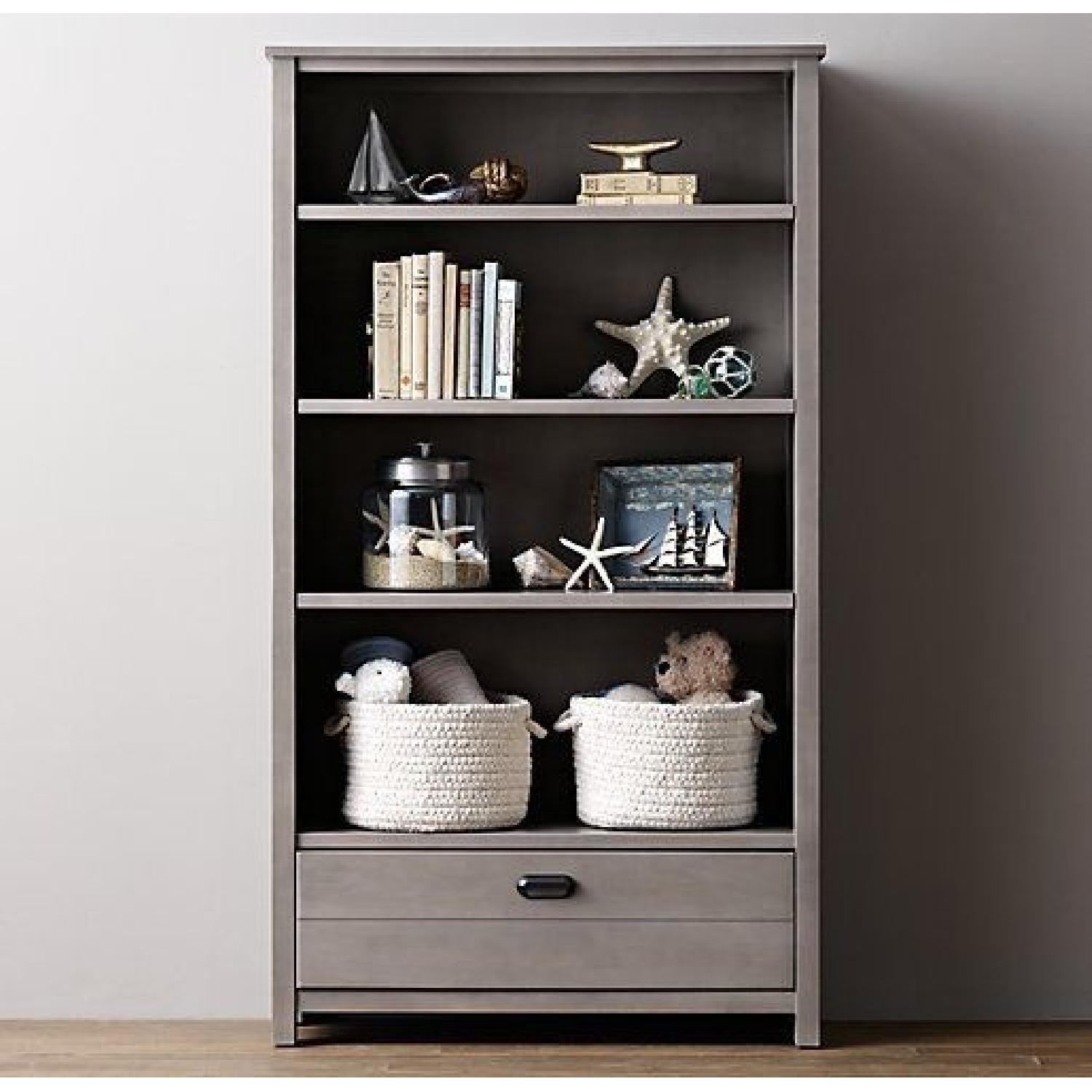 Restoration Hardware Tall Haven Bookcases Pair AptDeco