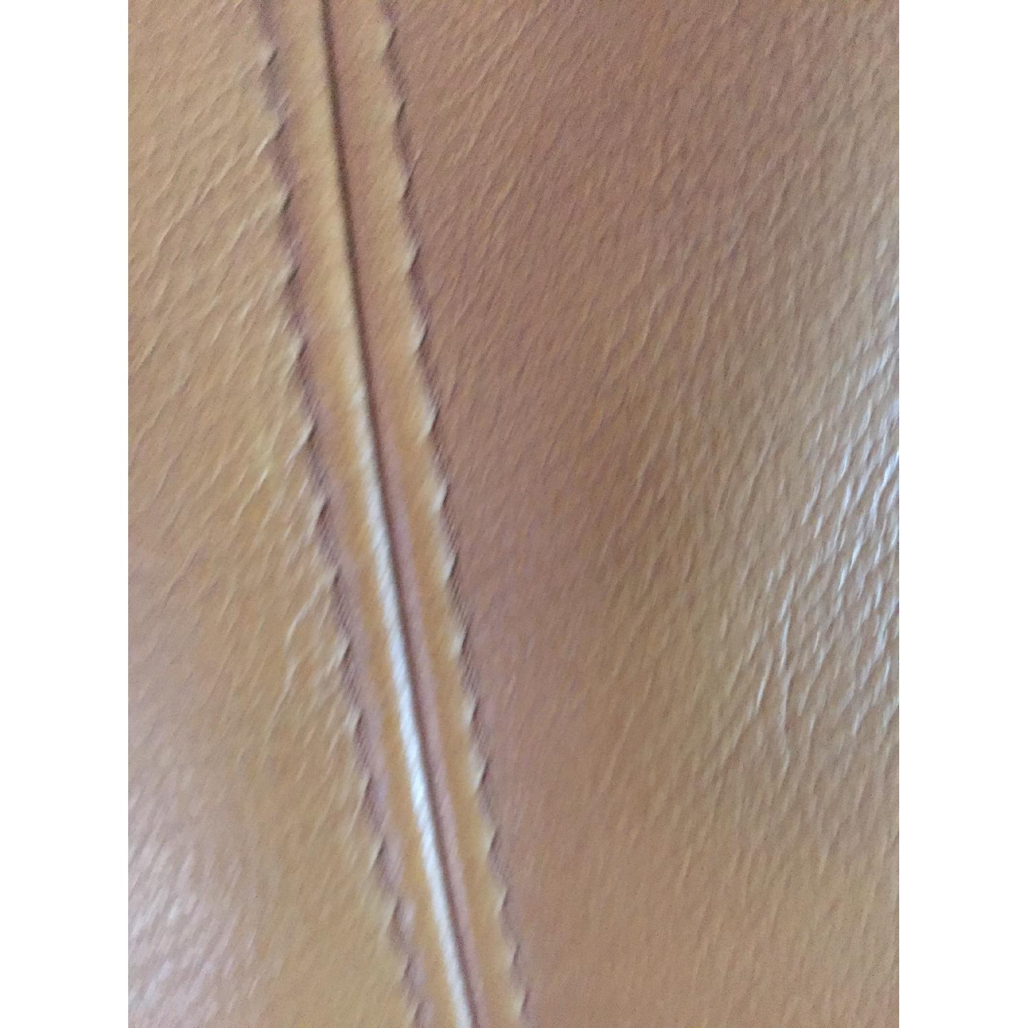 Ethan Allen Leather Couch + Matching Chair & Ottoman - image-4