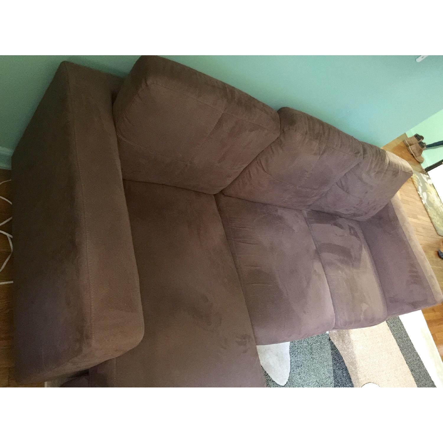 Corner Furniture Brown Sectional Sofa - image-2