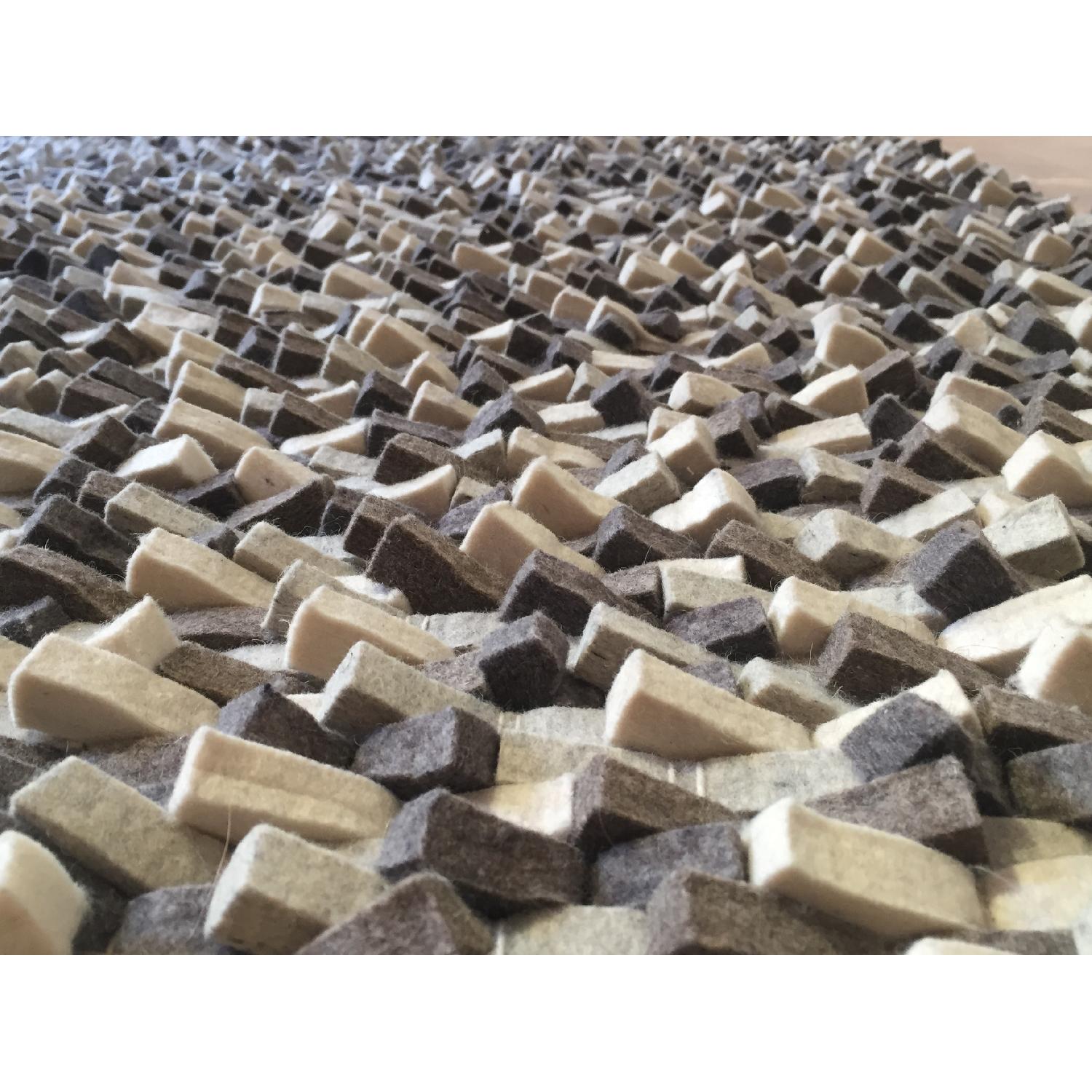 Crate & Barrel Contemporary Grey Logan Rug - image-4