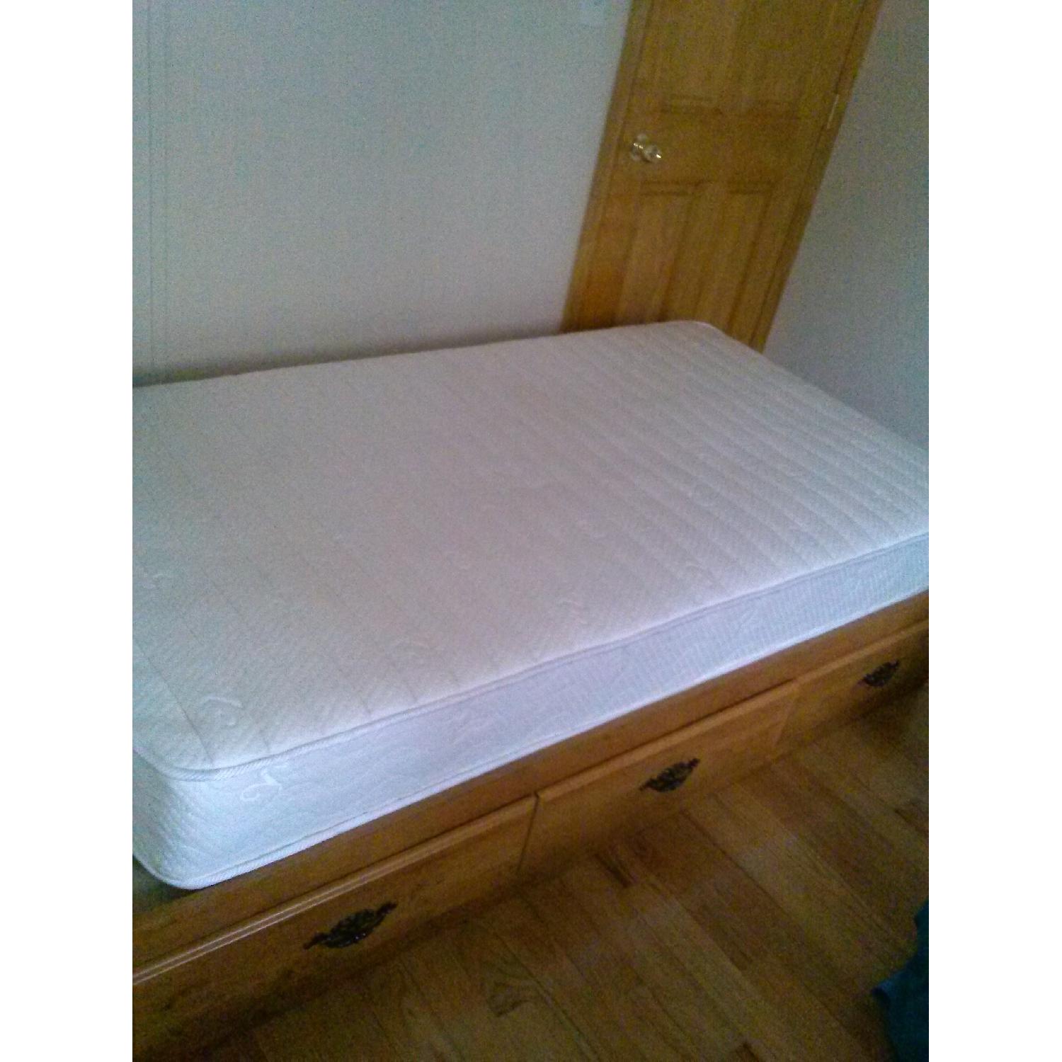 Prairie Collection Country Pine Finish Twin Storage Bed - image-2