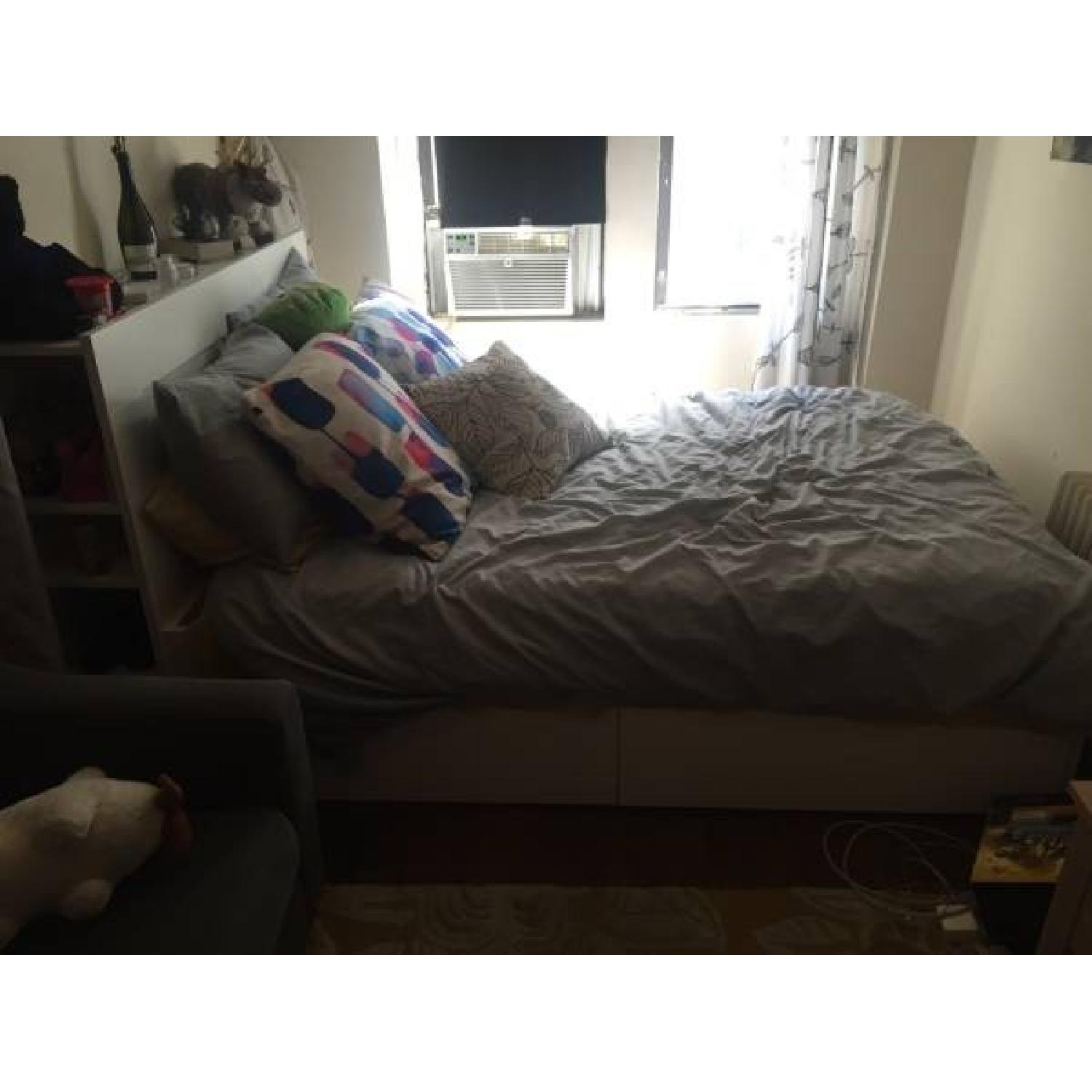 Ikea Brimnes Full Size Bed Frame w/ Storage - image-2