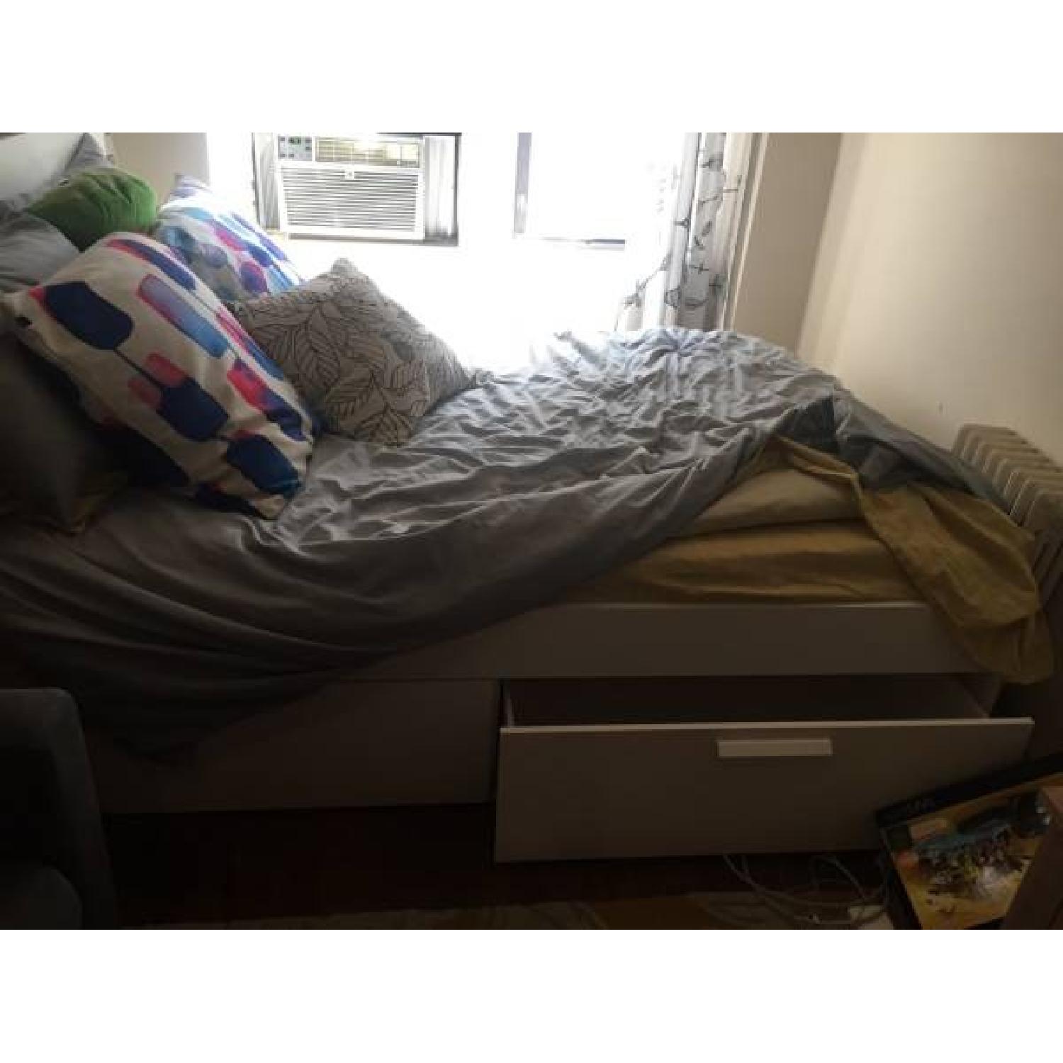 Ikea Brimnes Full Size Bed Frame w/ Storage - image-3