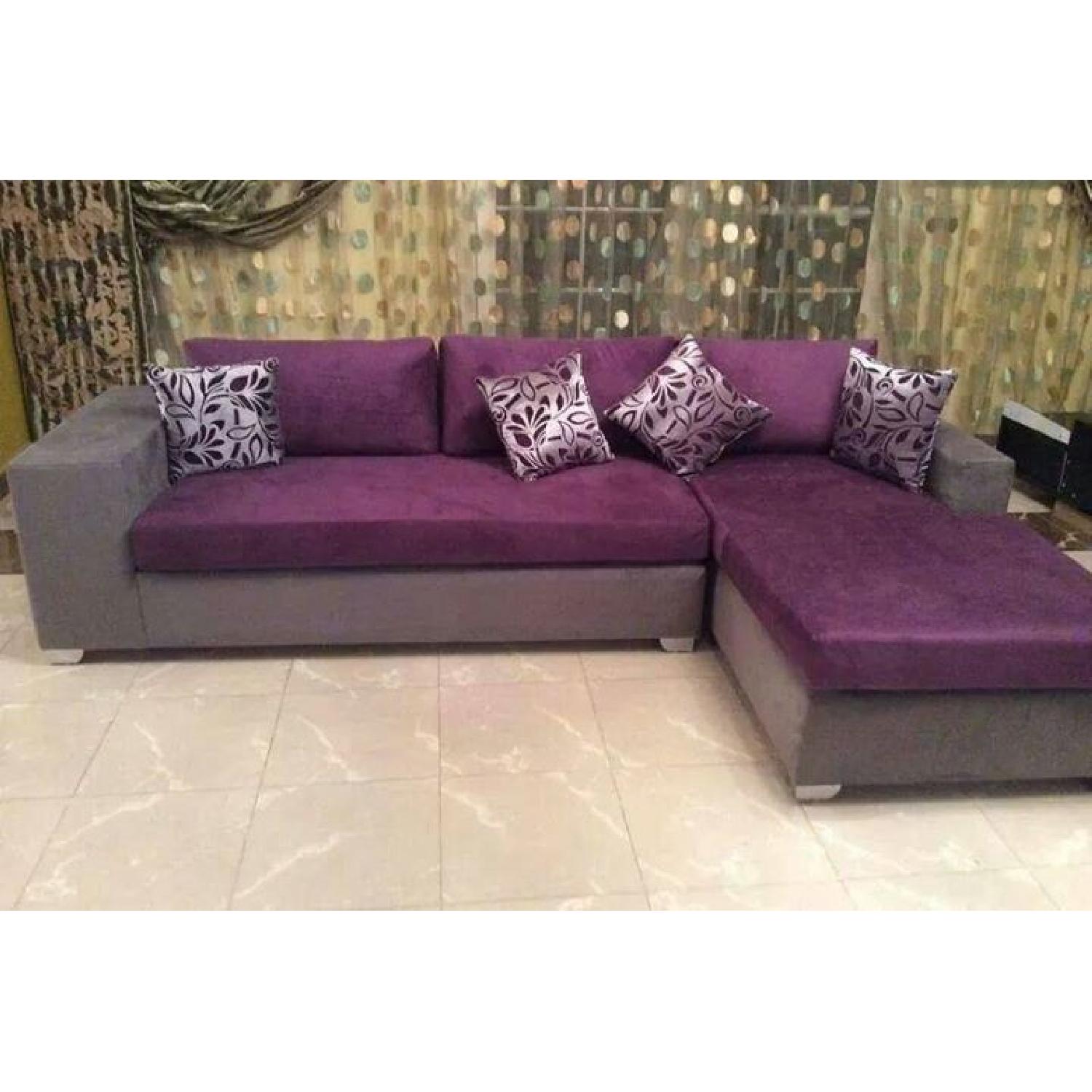 L Shape 2 Piece Sectional Sofa - image-1