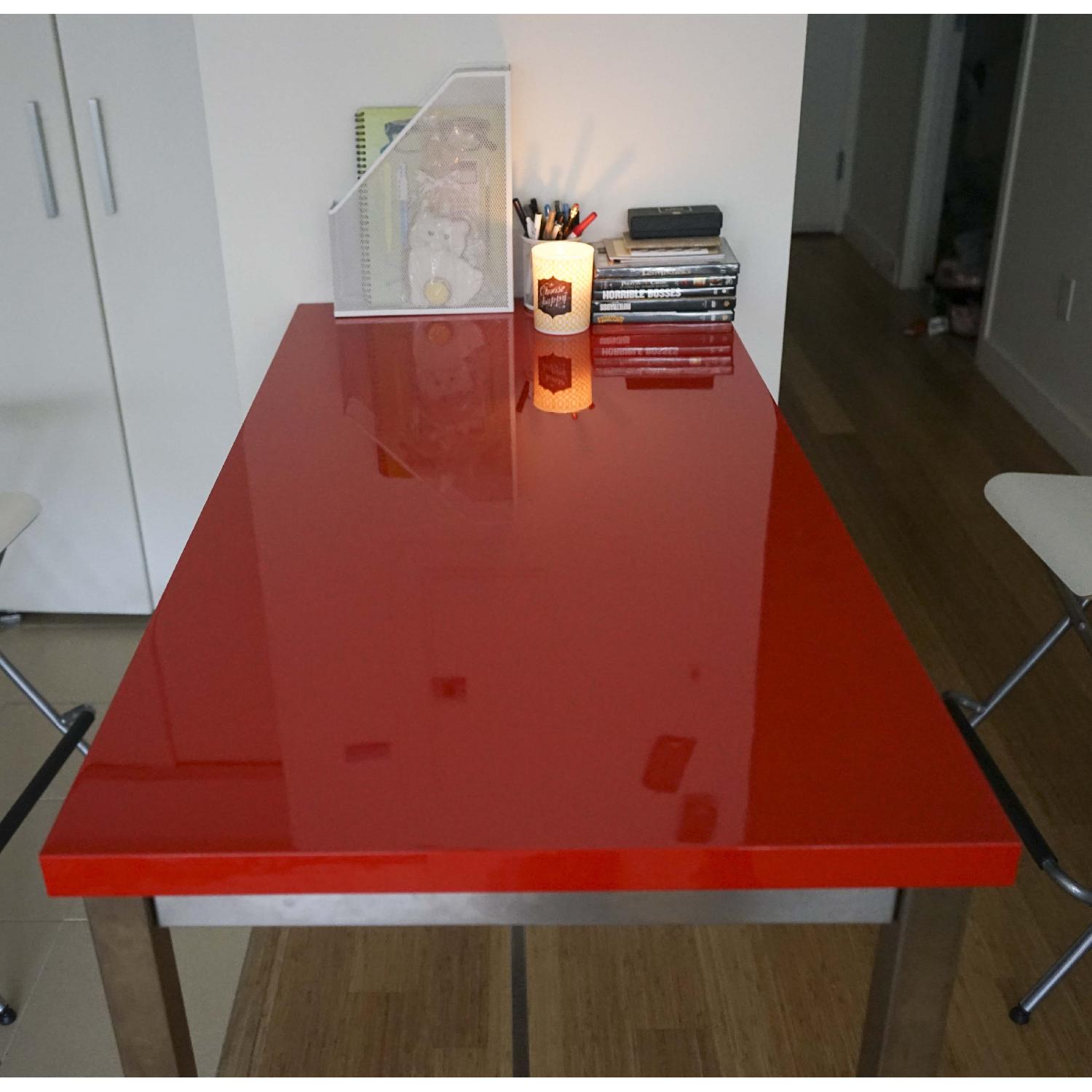 Ikea Red Dining Table - image-2