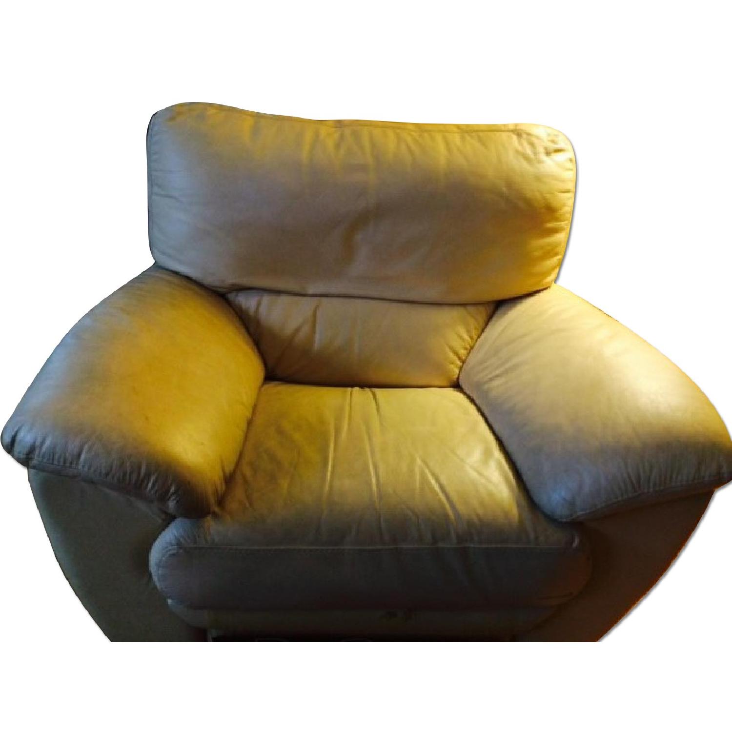 DeCoro Leather Sofa + Recliner - image-3