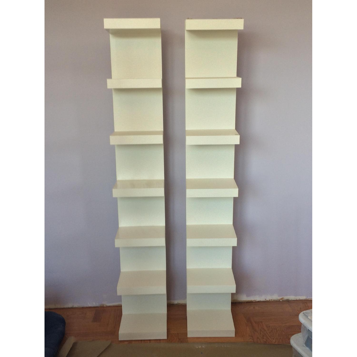Book Towers/Floating Wall Shelf Unit - Set of 3 - image-1
